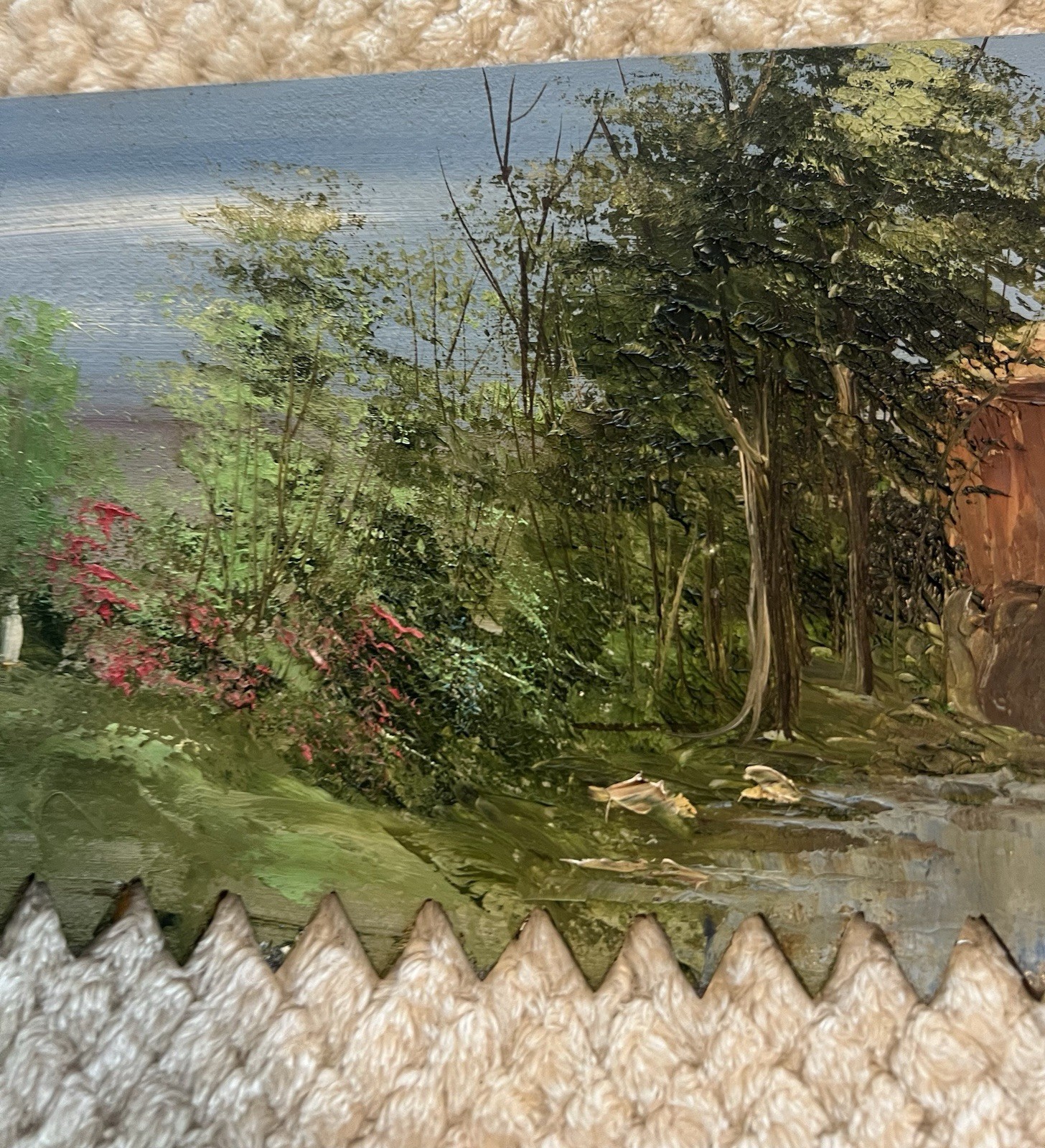 4 Foot Hand Painted 2 Man 2 Handle Crosscut Saw Signed By Artist The Seasons