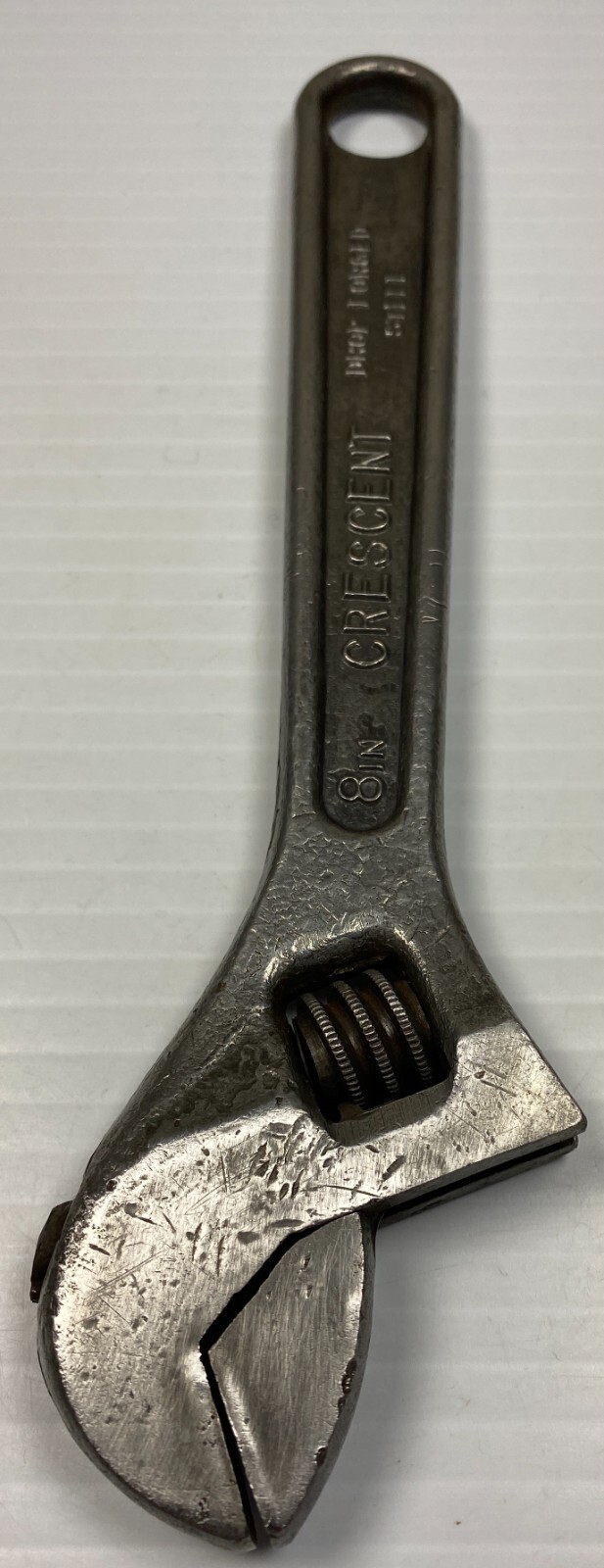 Rare Vintage CRESCENT Tool Company H825 – 8″ Thick Head Adjustable Wrench USA