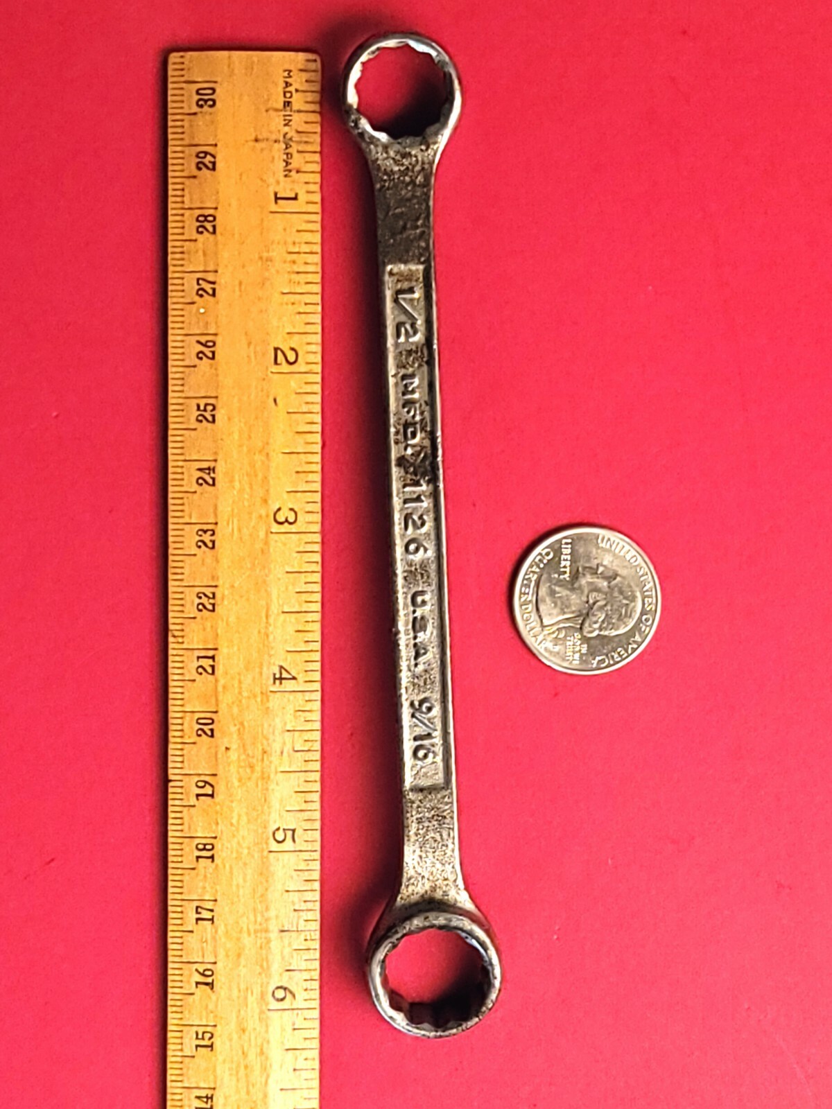 Vintage Plvmb Plomb Box-end Wrench No.1126 1/2″ x 9/16″ Made in USA 6.25″ Length
