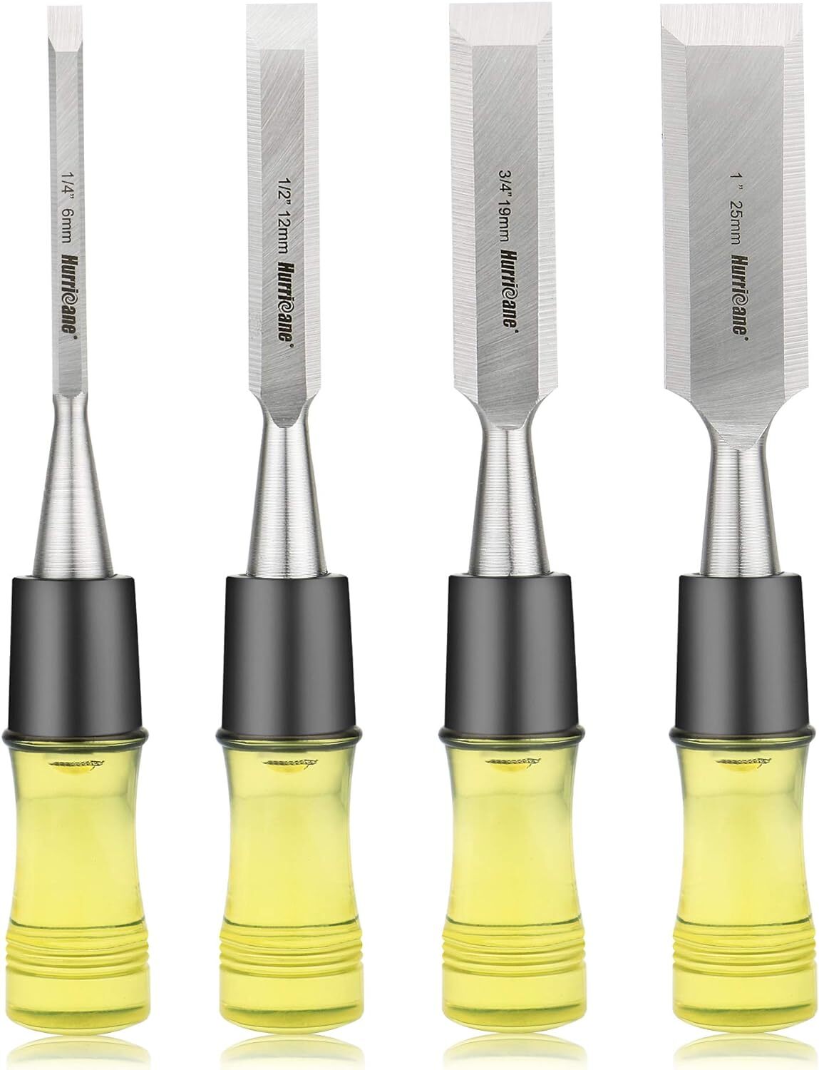 Premium Chisel Set For Woodworking Drop Forged Steel Grip Multi Purpose Use