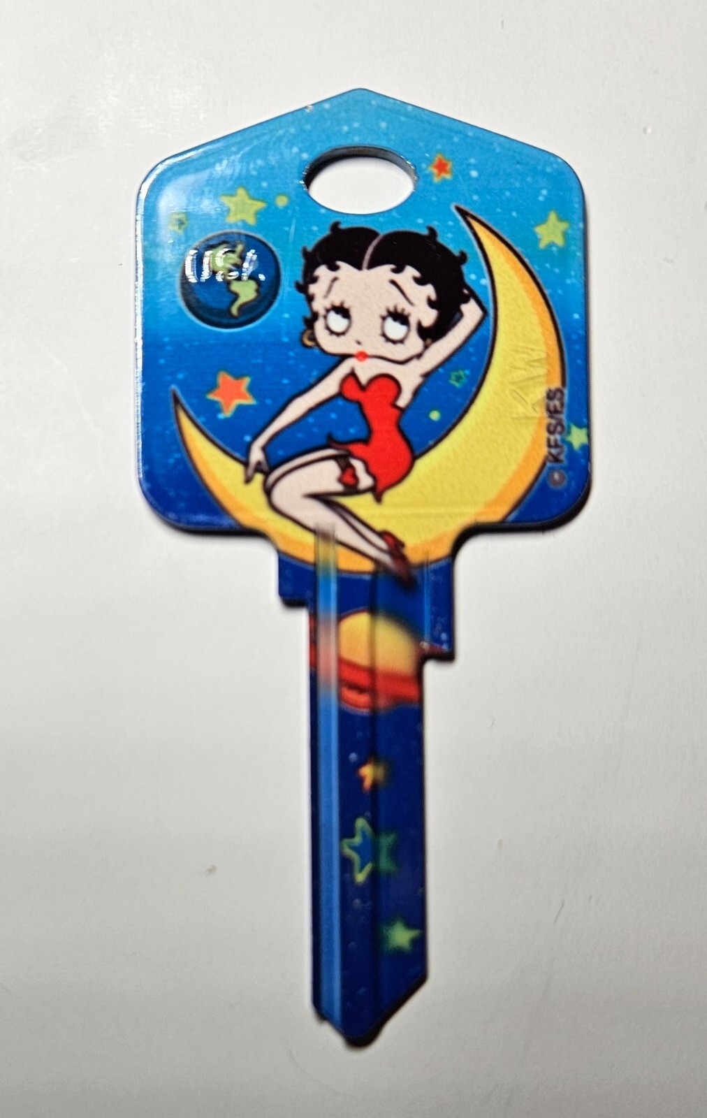 BETTY BOOP OUT OF THIS WORLD House Key Blank for Kwikset KW1 KW10 KW11