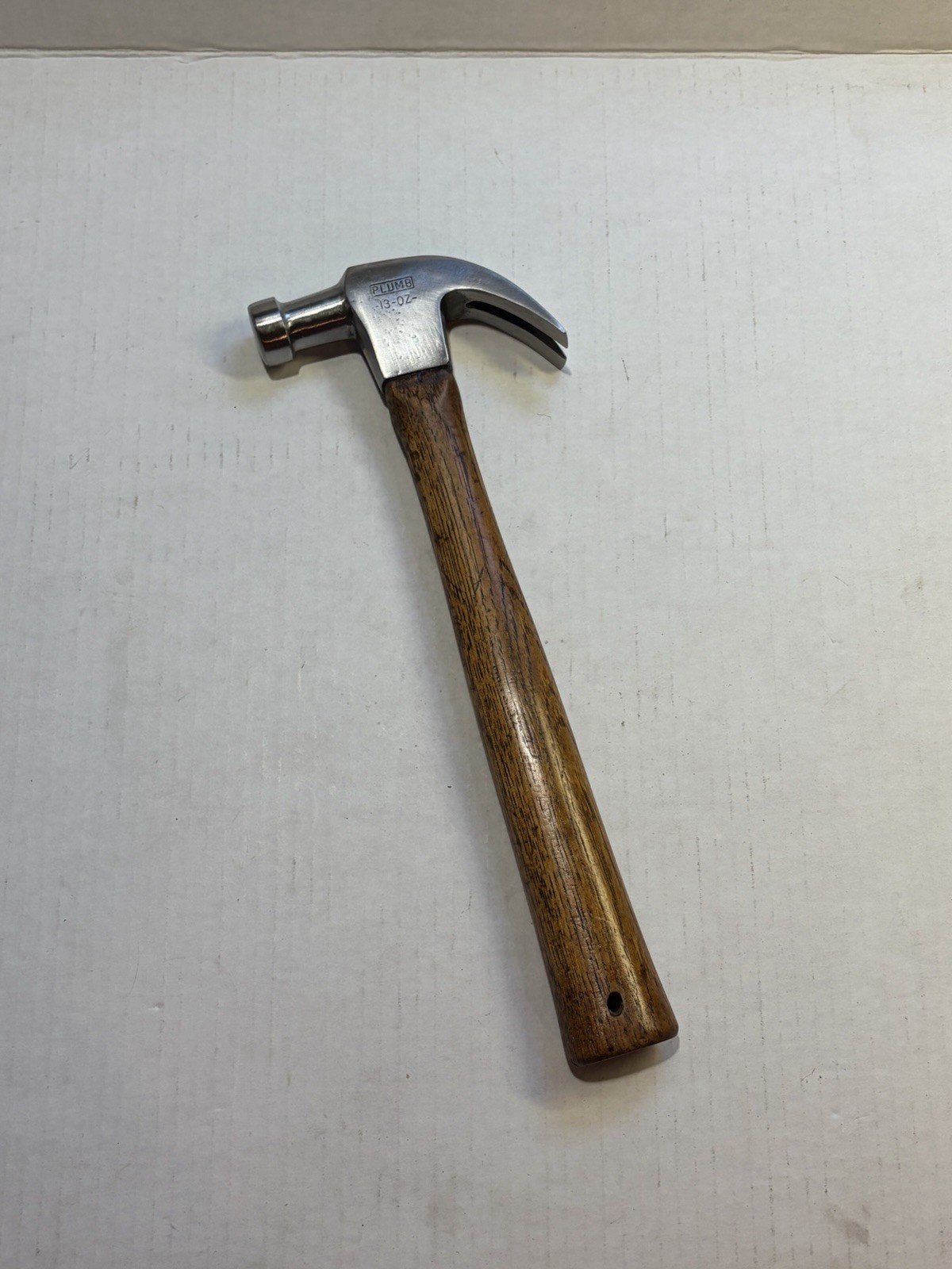 Beautiful Vintage Plumb Permabond 13oz Wood Handle Claw Hammer USA