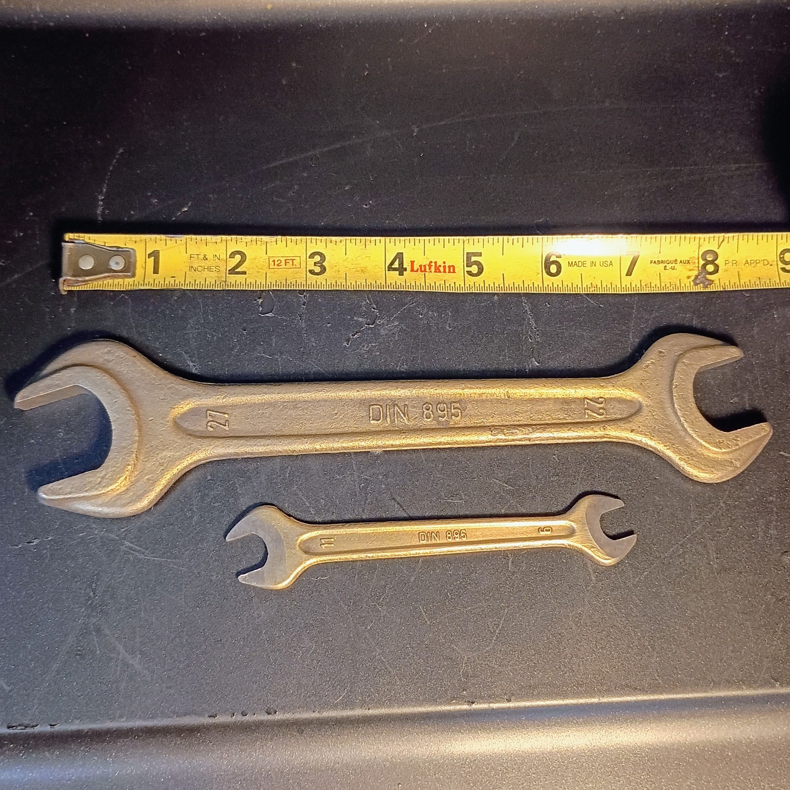 Vintage 1960s Made In Austria Set Of 2 Wrenches 27MM 22MM 11MM 6MM Stubai DIN895
