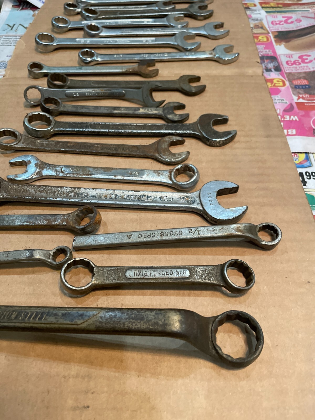 Vintage Lot 22 wrenches Proto Gedore Lectrolite waltham Shurgrip 8425B Spec RB P