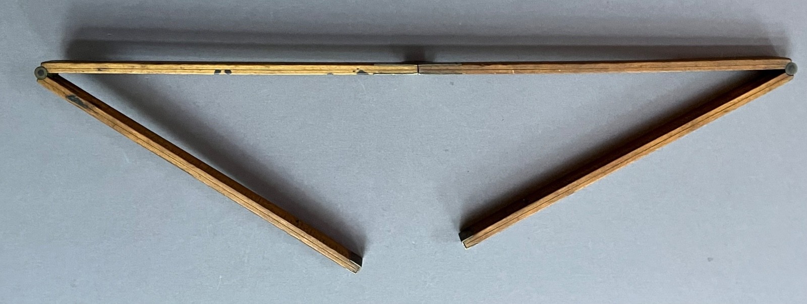 VINTAGE STANLEY No 61 FOLDING BRASS/BOXWOOD 24” RULER