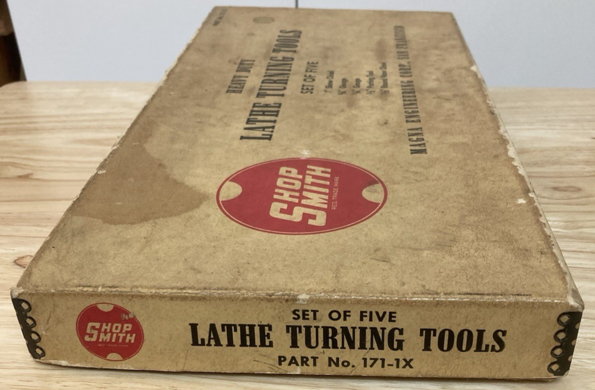 Shopsmith Lathe Turning Tools set #171-1X – Five (5) Turning Chisels