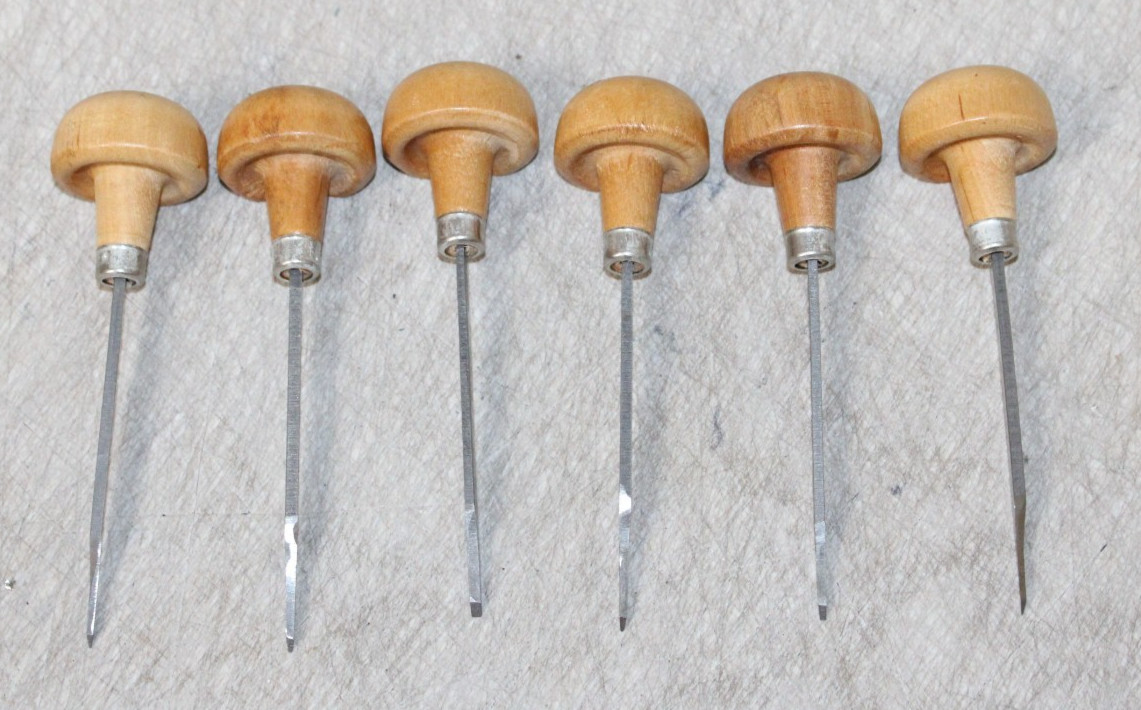 Antique E.C. Muller USA Engraving Gravers Lot Palm Handle Jewelry Gun Tools VTG