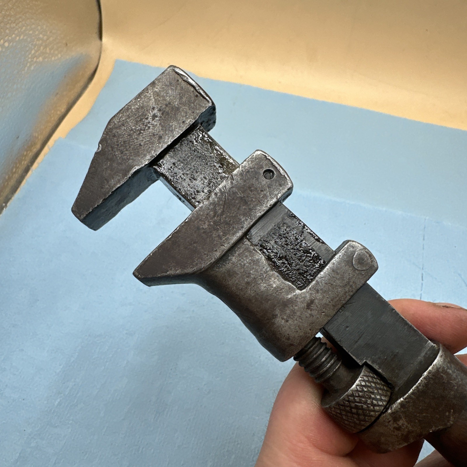 Antique P. S. & W. Co. 8” Solid Bar Pipe Wrench Pat. Jan. 14, 1896 Made In USA