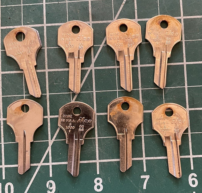 8 S 1000v Co68 Ilco Key Blanks For Corbin Utility Locks Ccl Locksmith