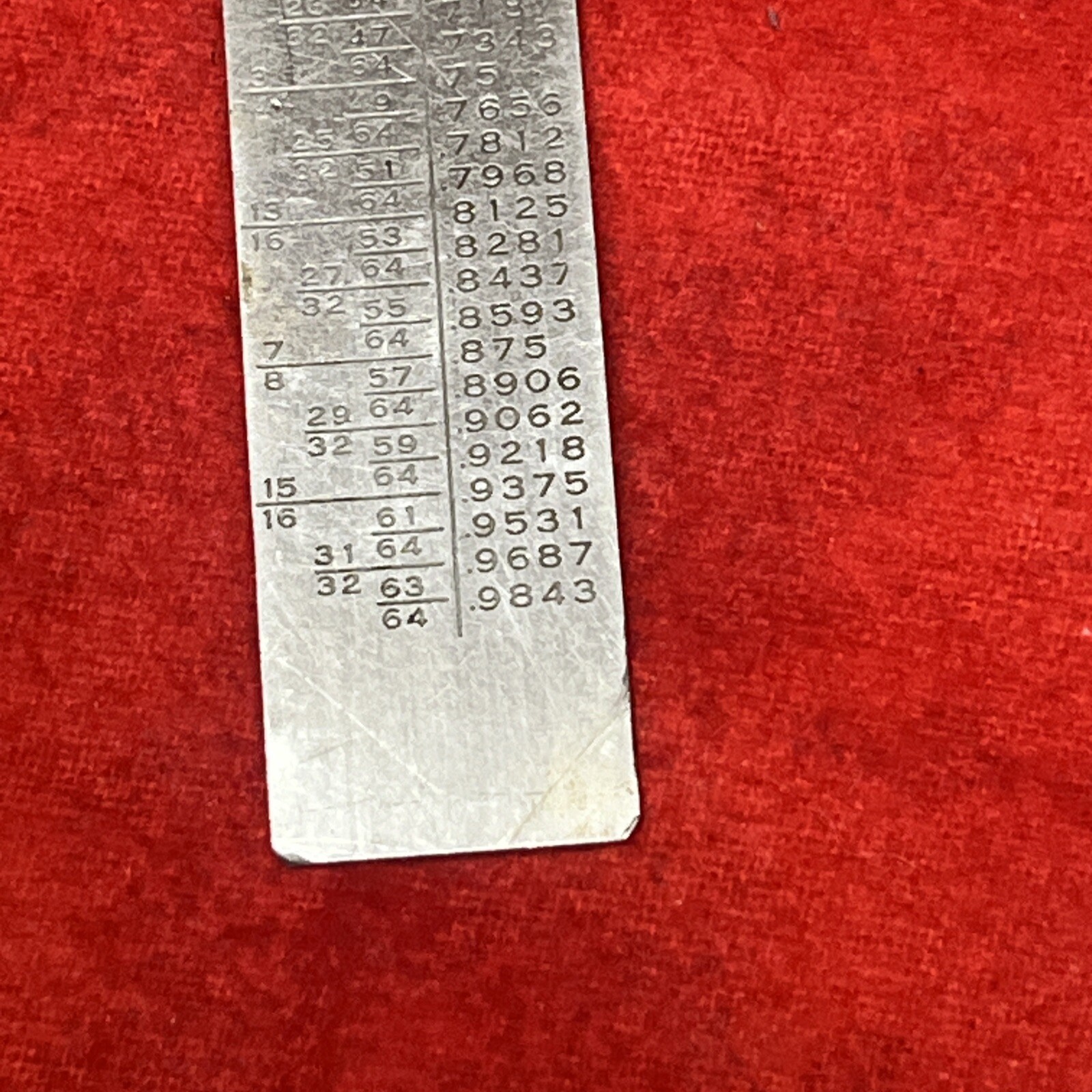 VINTAGE GENERAL TOOLS NO. 308 6″ RULER w/ 1/32 & 1/64 GRADUATIONS (k47)