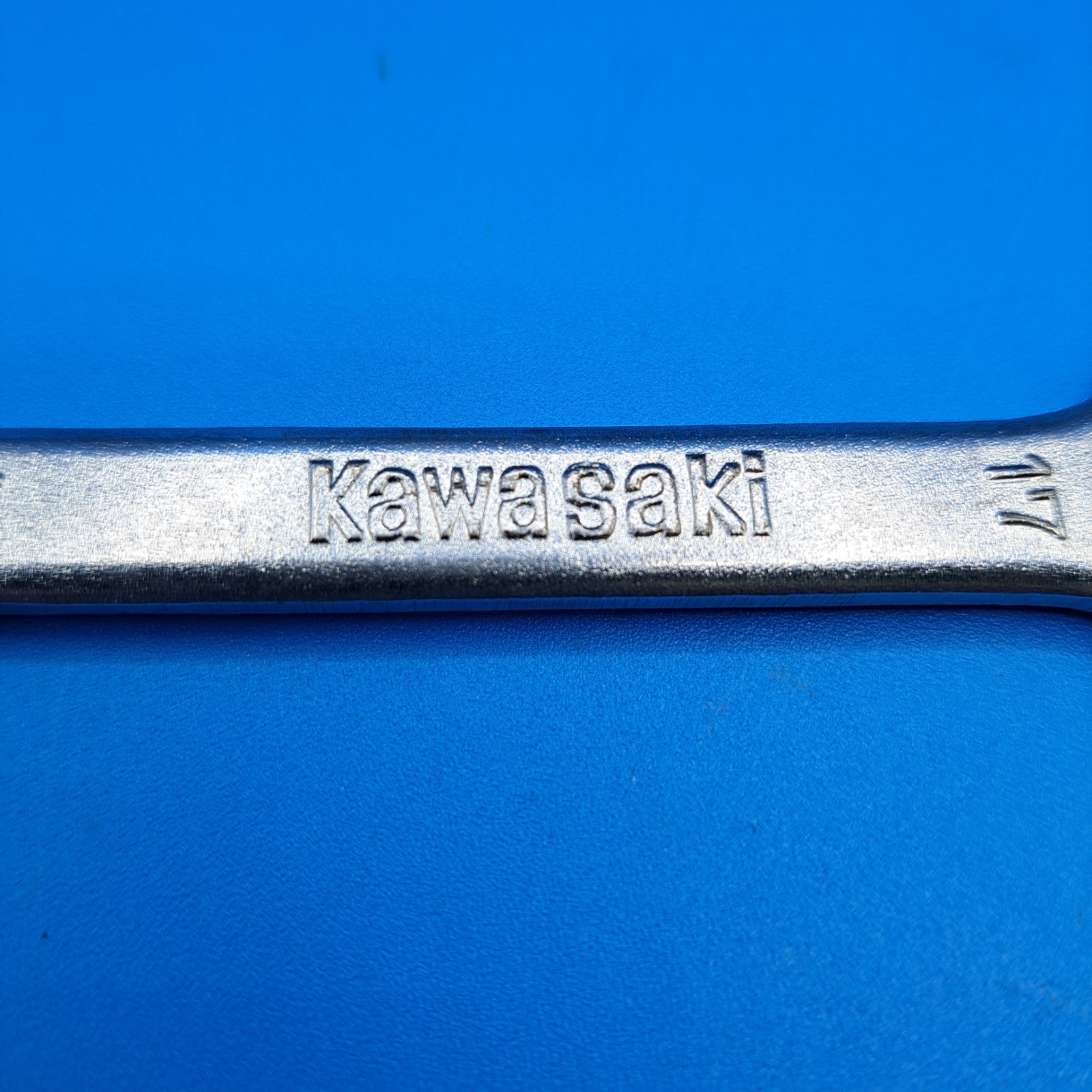 Vintage Kawasaki 14x17mm Open End Wrench, MITO, Made in Japan