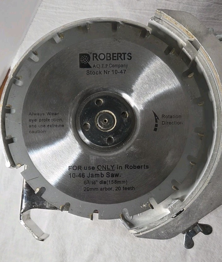 Roberts Super Six 6” Jamb Saw 10-46 Used Tested (1) New Carbide Tip Blade, Read