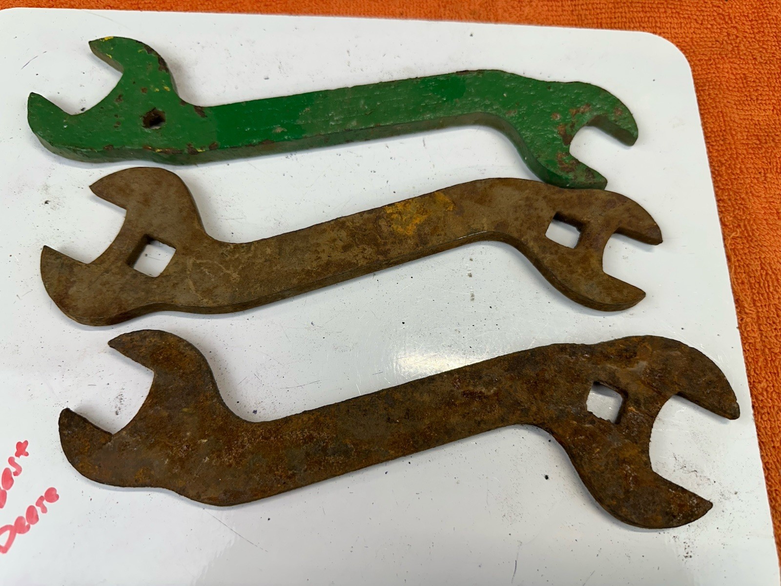 LOT #131 Vintage 3 Old WRENCH WRENCHES Farm Tractor Ag IH IHC AC JD Equipment