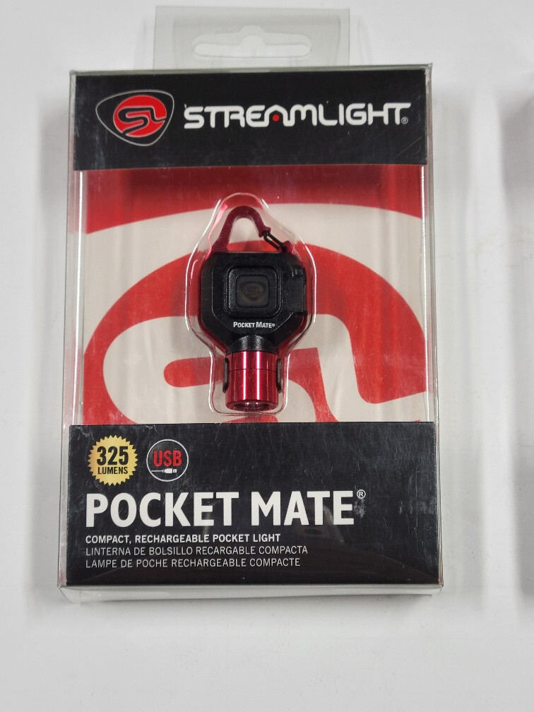 73301 STREAMLIGHT POCKET MATE® USB 325 LUMEN POCKET LIGHT – RED – BRAND NEW