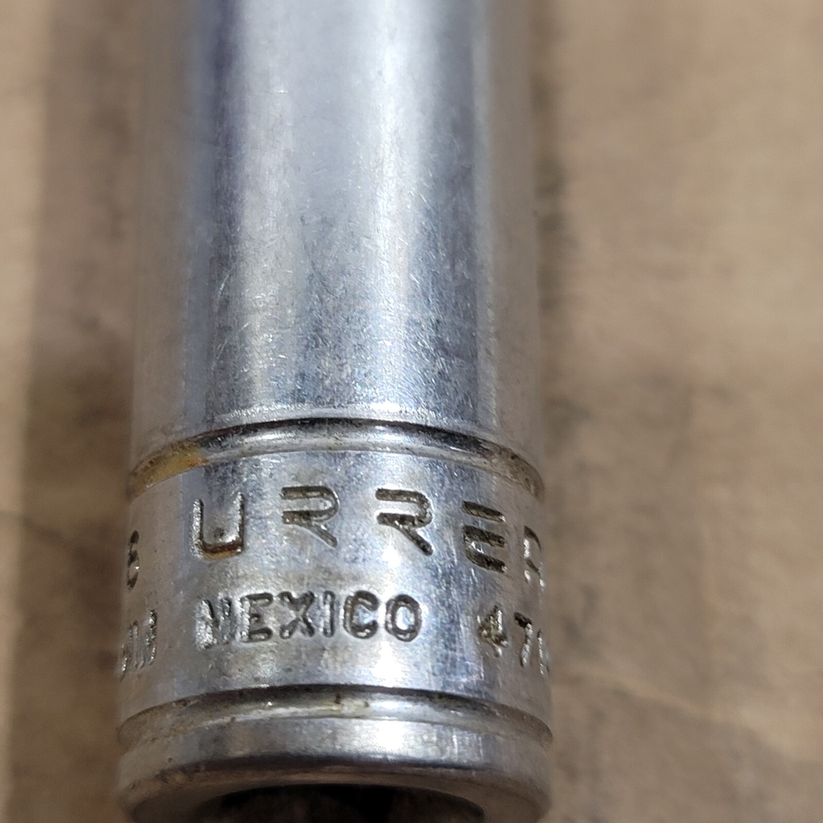 Vintage URREA 1/4″ drive 7/16″ 6pt Socket 4714L Mexico