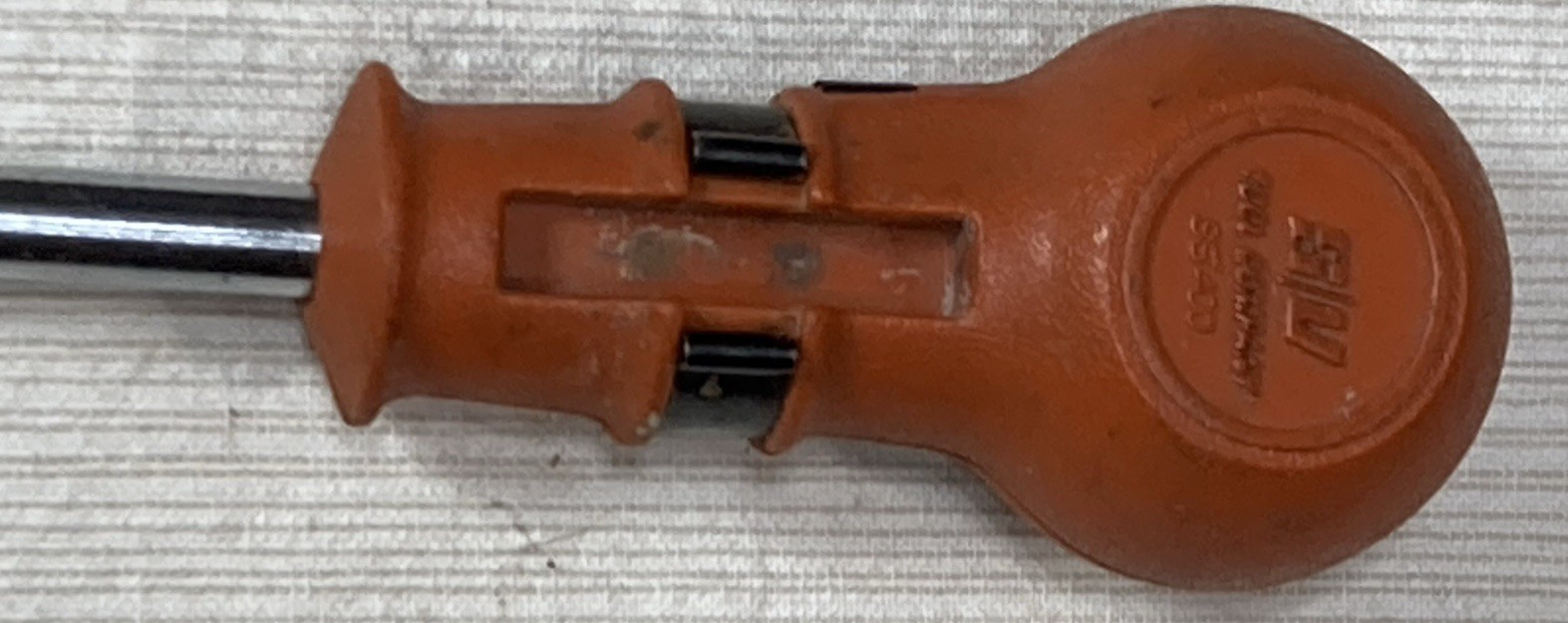 Vintage S/V Tool Co. Screwball Ratchet Hand ScrewDriver Orange Bit Driver SB400