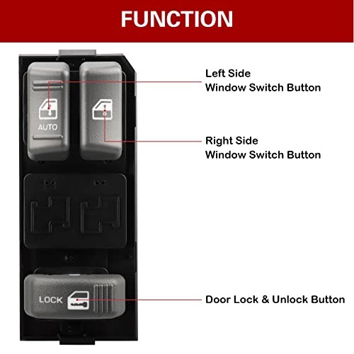 Master Power Window Switch – Compatible with 1995-2000 Chevy Tahoe & Yukon,