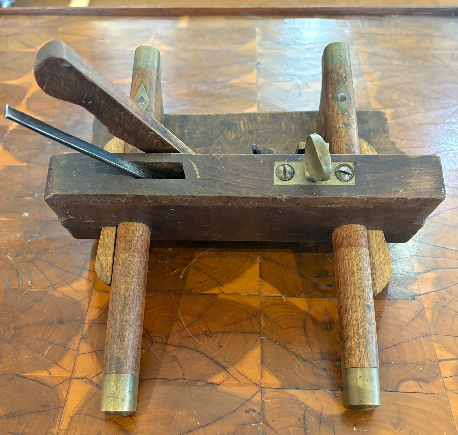 19th Century E.Preston&Sons Marked Wooden Plow Plane Tool ‘Colchester’