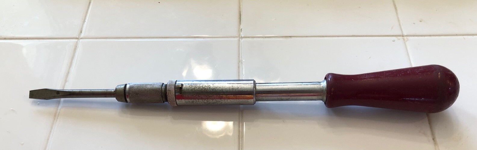 VINTAGE YANKEE NORTH BROS SPIRAL PUSH DRILL SCREWDRIVER 30A #2