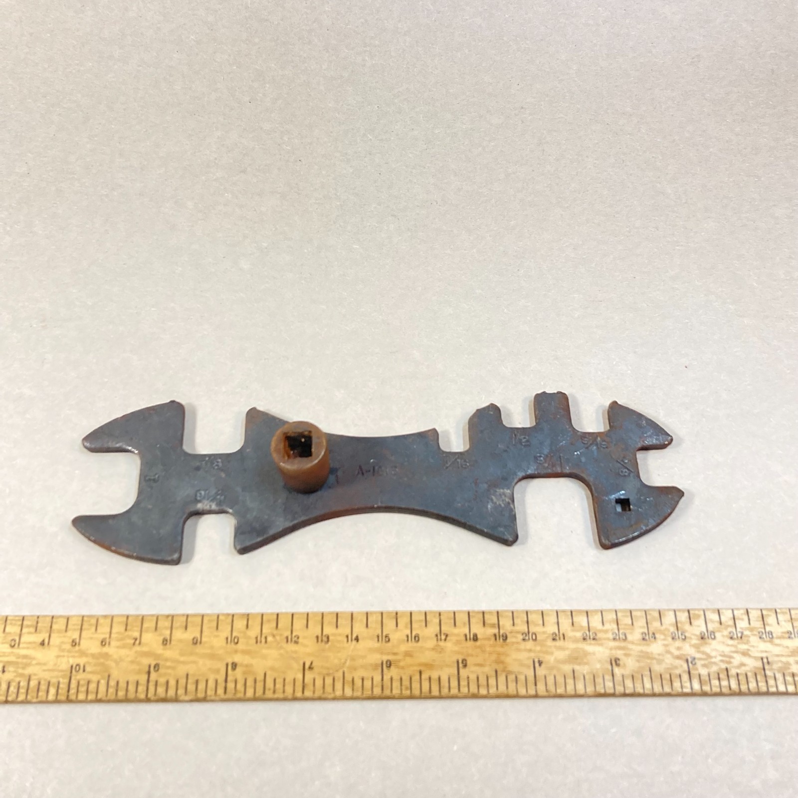 Vintage Wrench Multi Tool Socket Wrench 1 1/8″-7/16″ #A-1013