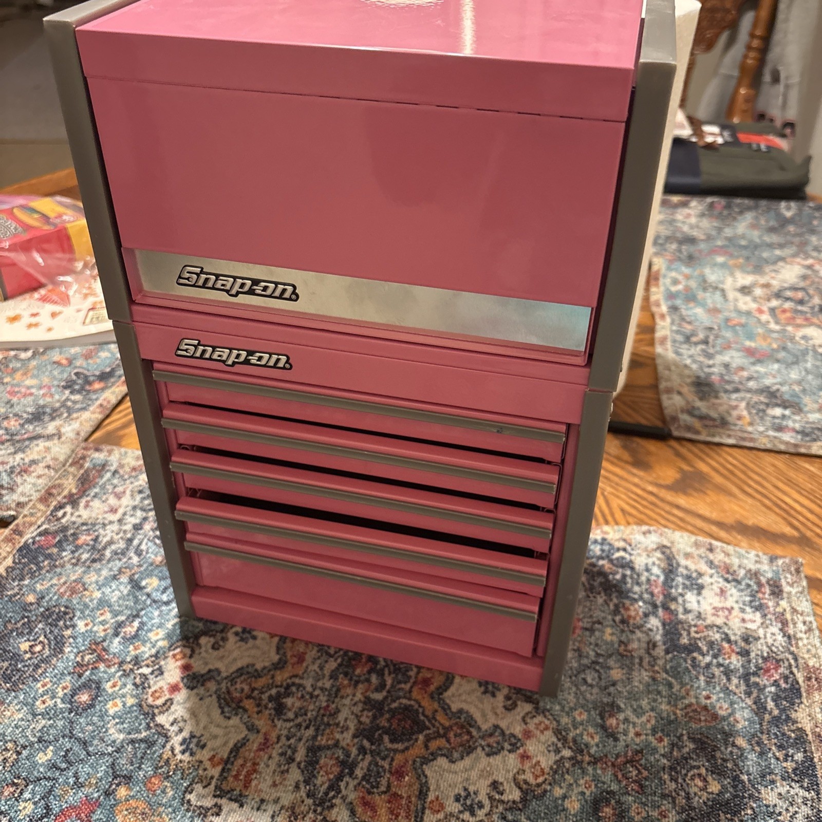 Snap-On – Micro Roll Cab BOTTOM & TOP chest “SET” Mini Tool Box Pink. Brand NEW