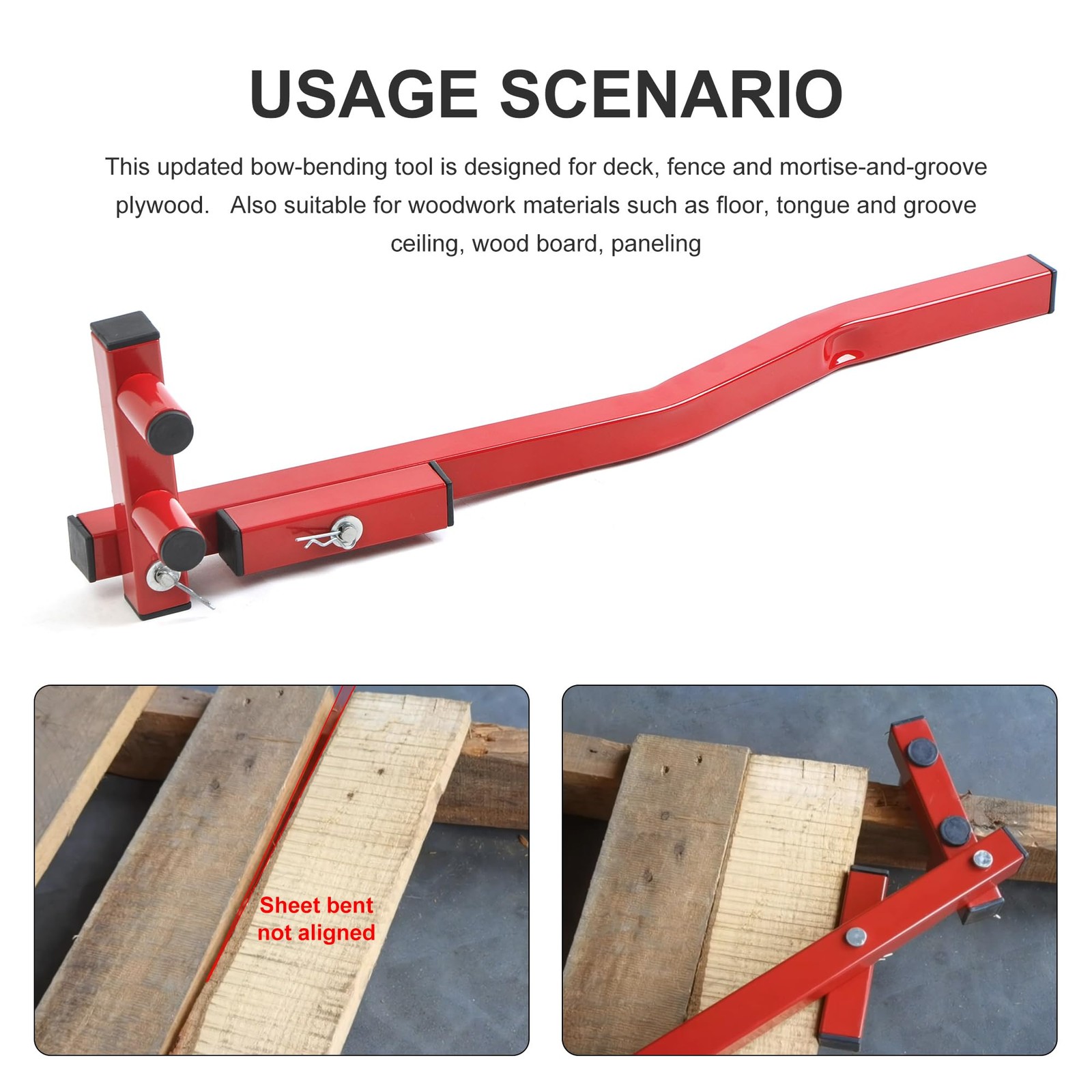 Decking Straightening Tool Deck Board Bender Straightener Bending Carbon…
