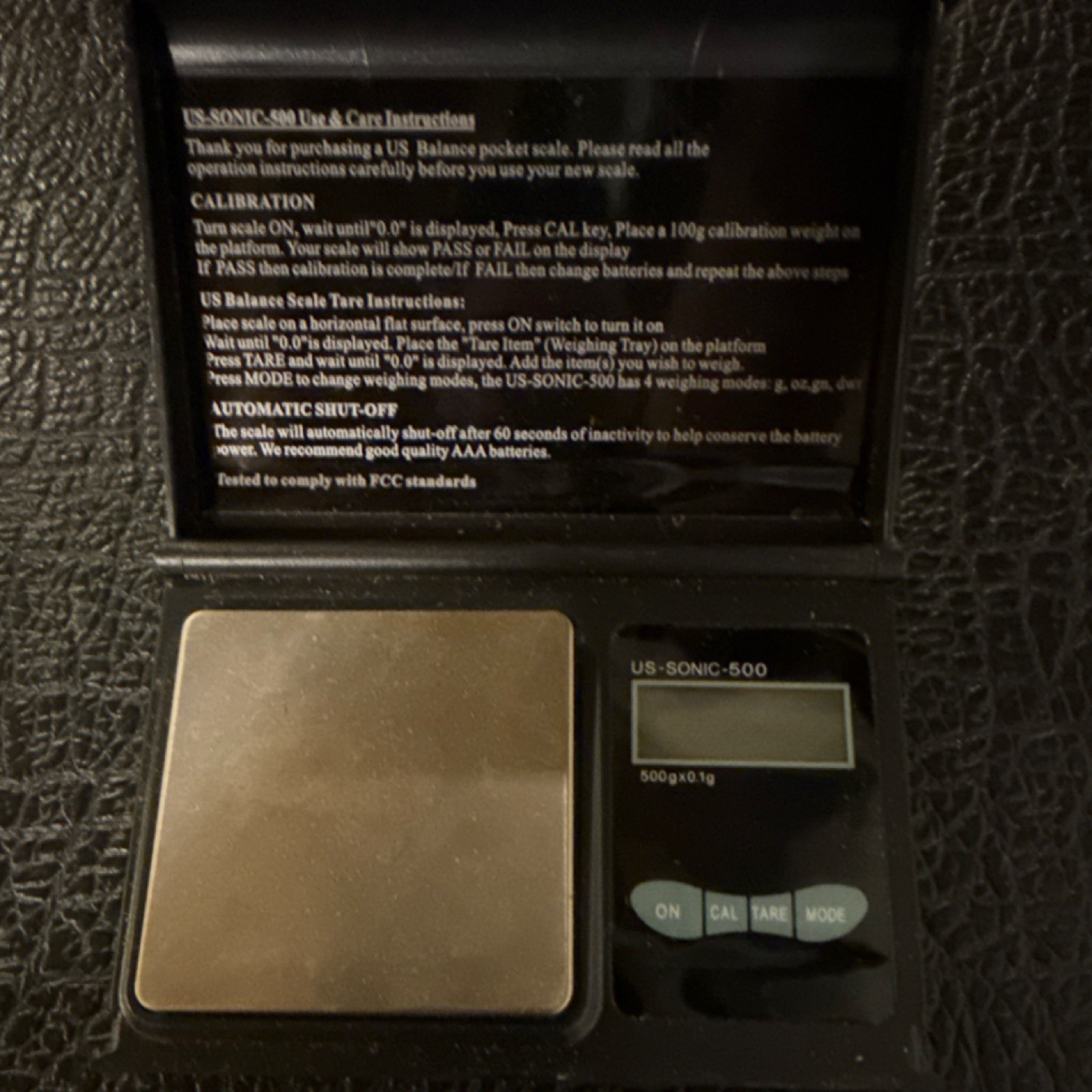 US Sonic-500 Pocket Digital Scale 500g x 0.1g