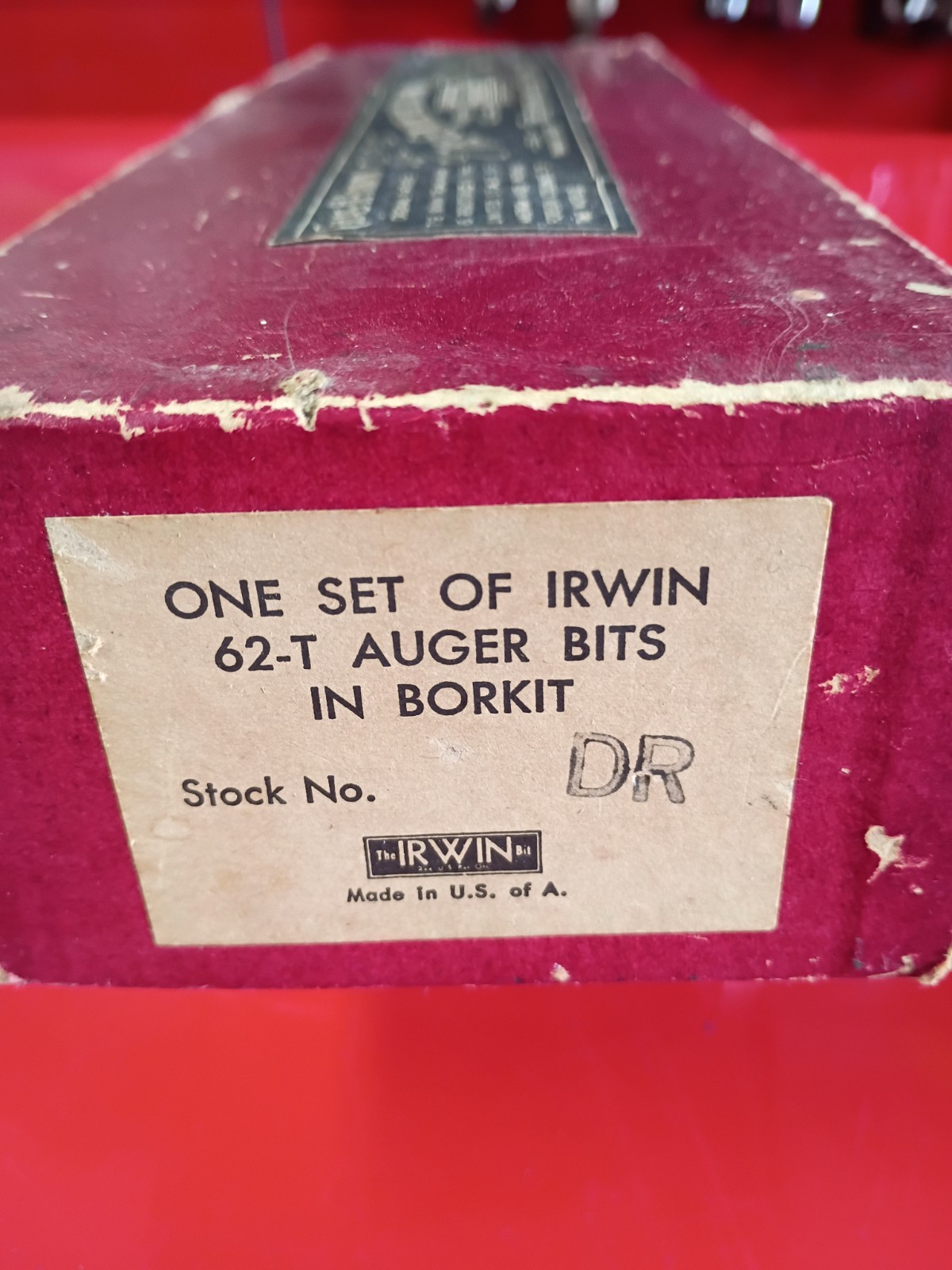 Vintage No.945 10″ Brace Hand Wood Drill/Vintage Set Of Irwin 62T Auger Bit Kit