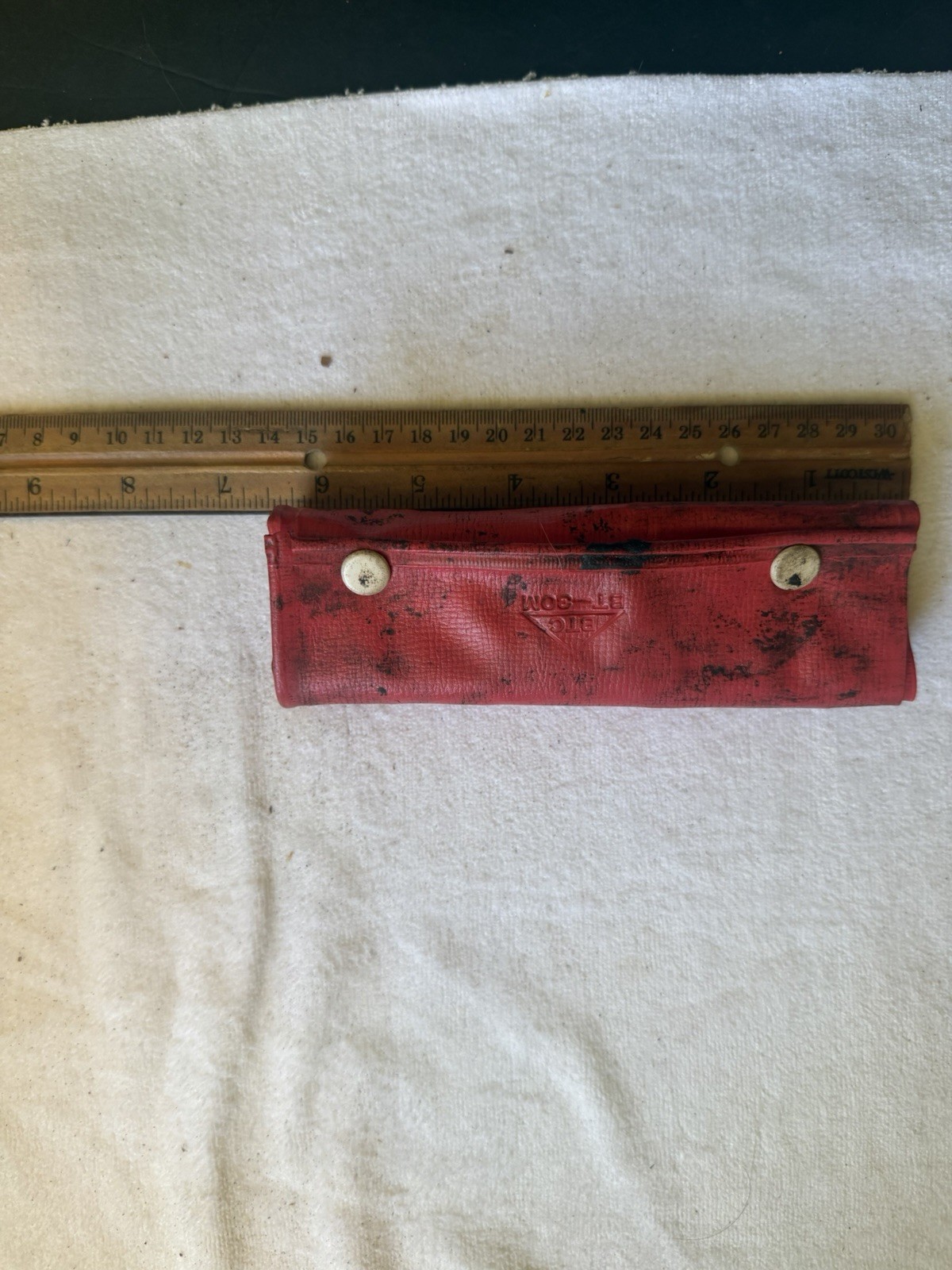 Vintage Wrench Set BTC BT 30M W-Tool Pouch Snap Closure Pre-owned