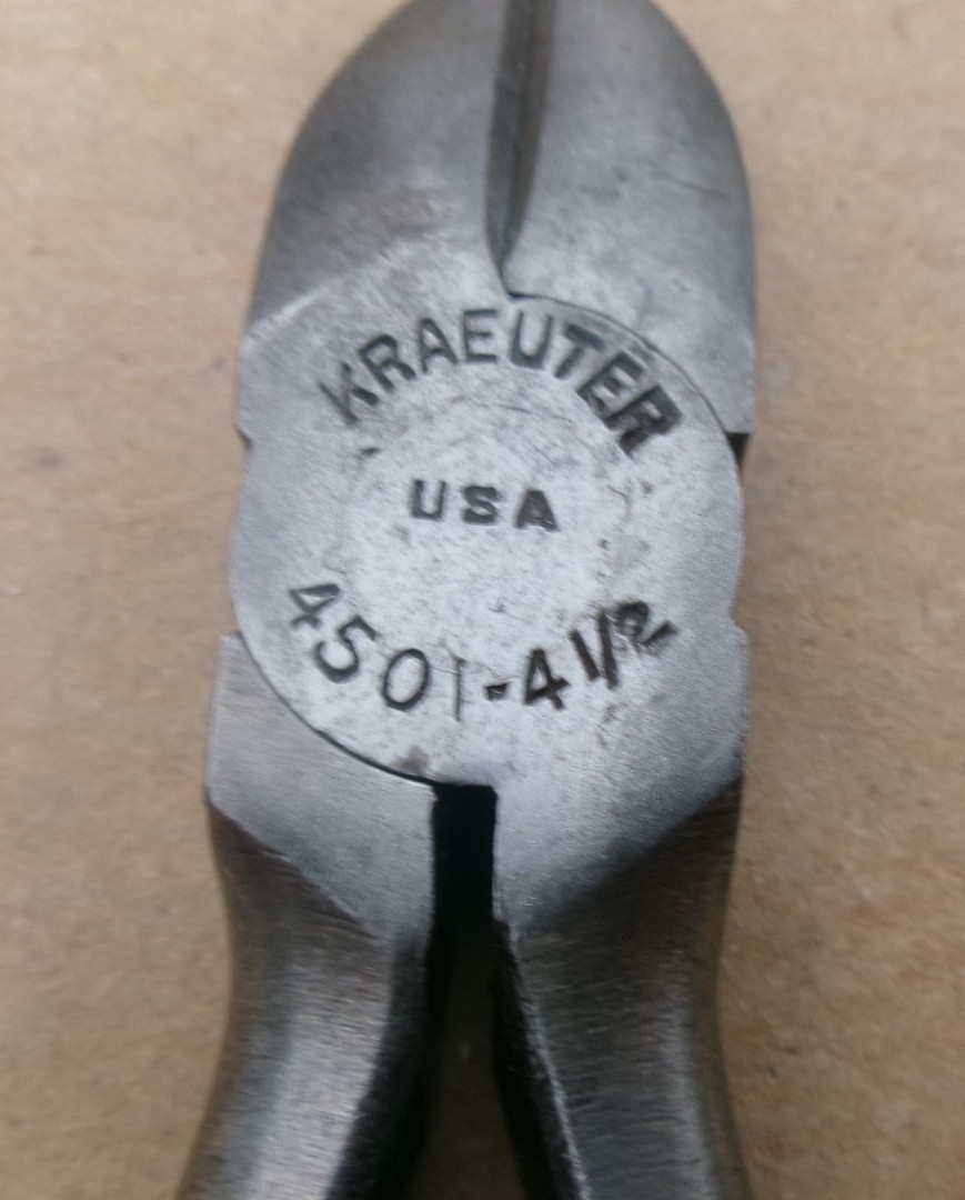 Vintage Kraeuter 4501-4 1/2 Wire Cutters Diagonal Cutters USA