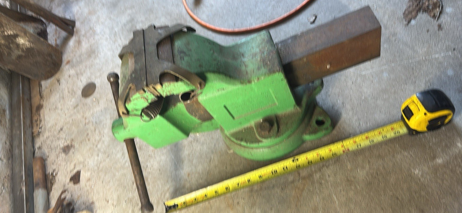 VISE Antique Parker 5X Bench Vise Old Vice Blacksmith USA Tool LARGE