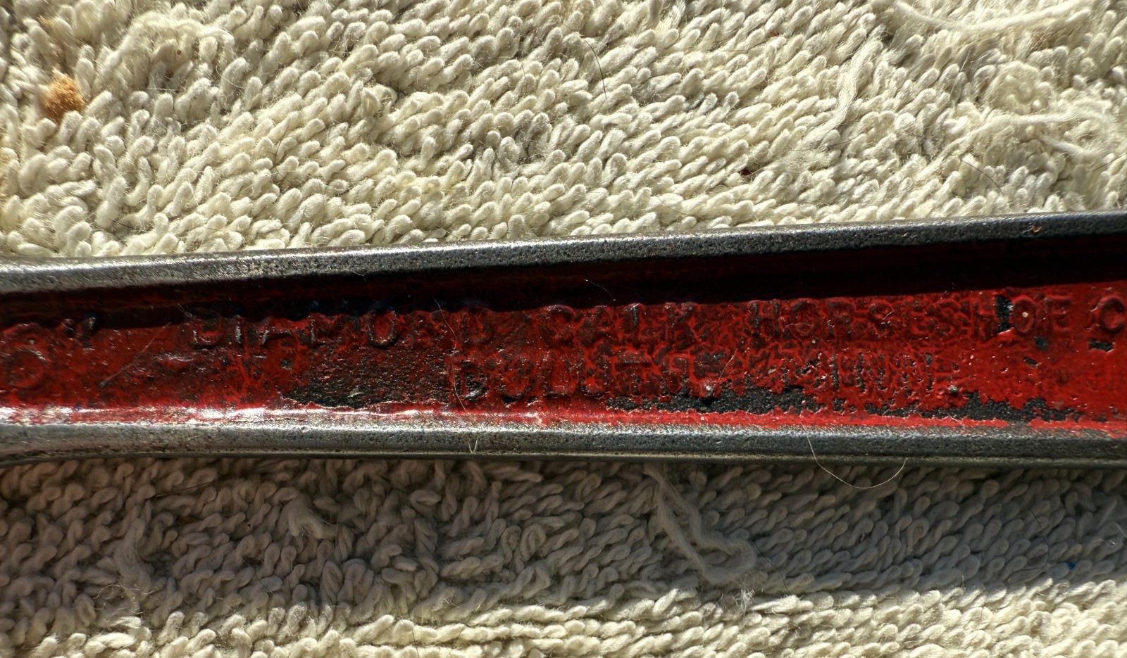 VINTAGE DIAMOND CALK HORSESHOE CO. DIAMALLOY 6 INCH ADJUSTABLE WRENCH