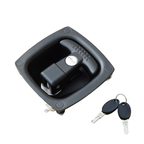 Truck Bed Toolbox T-Handle Lock Single Point Flush Mount Foldable Black-1