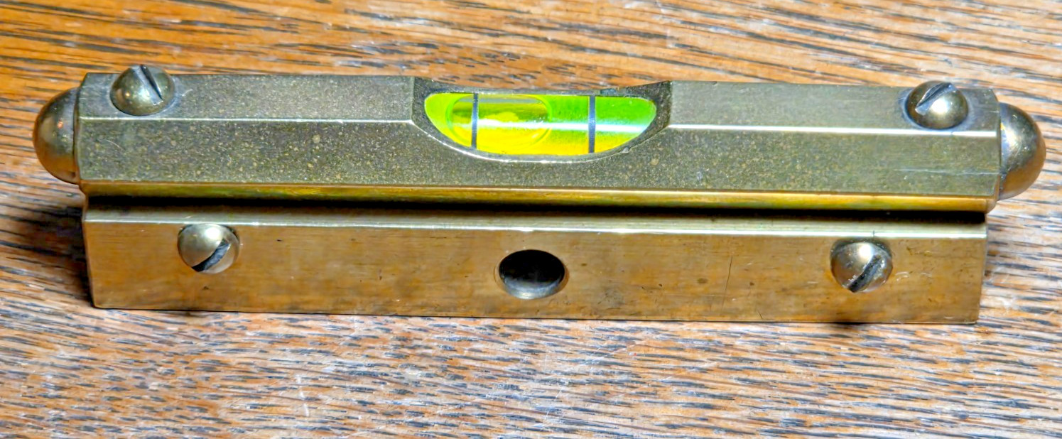 Vintage Stanley №. 31 Complete Brass Bubble Level 3 1/2″
