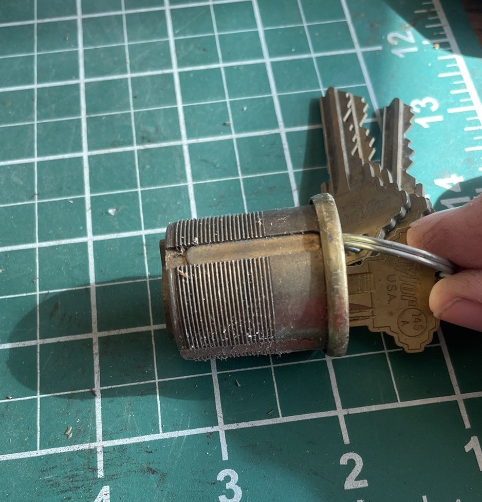Sc1 Brass Mortise Cylinder 4 Keys Locksmith Lock Rekey Handyman AR Cam