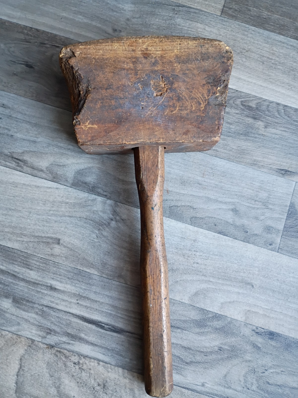vintage tools wooden carpenter solid wood mallet hammer woodworking 12 tool