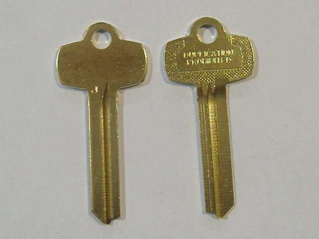 TWO NICKEL SILVER FITS BEST KEY BLANKS FOR “J” KEYWAY
