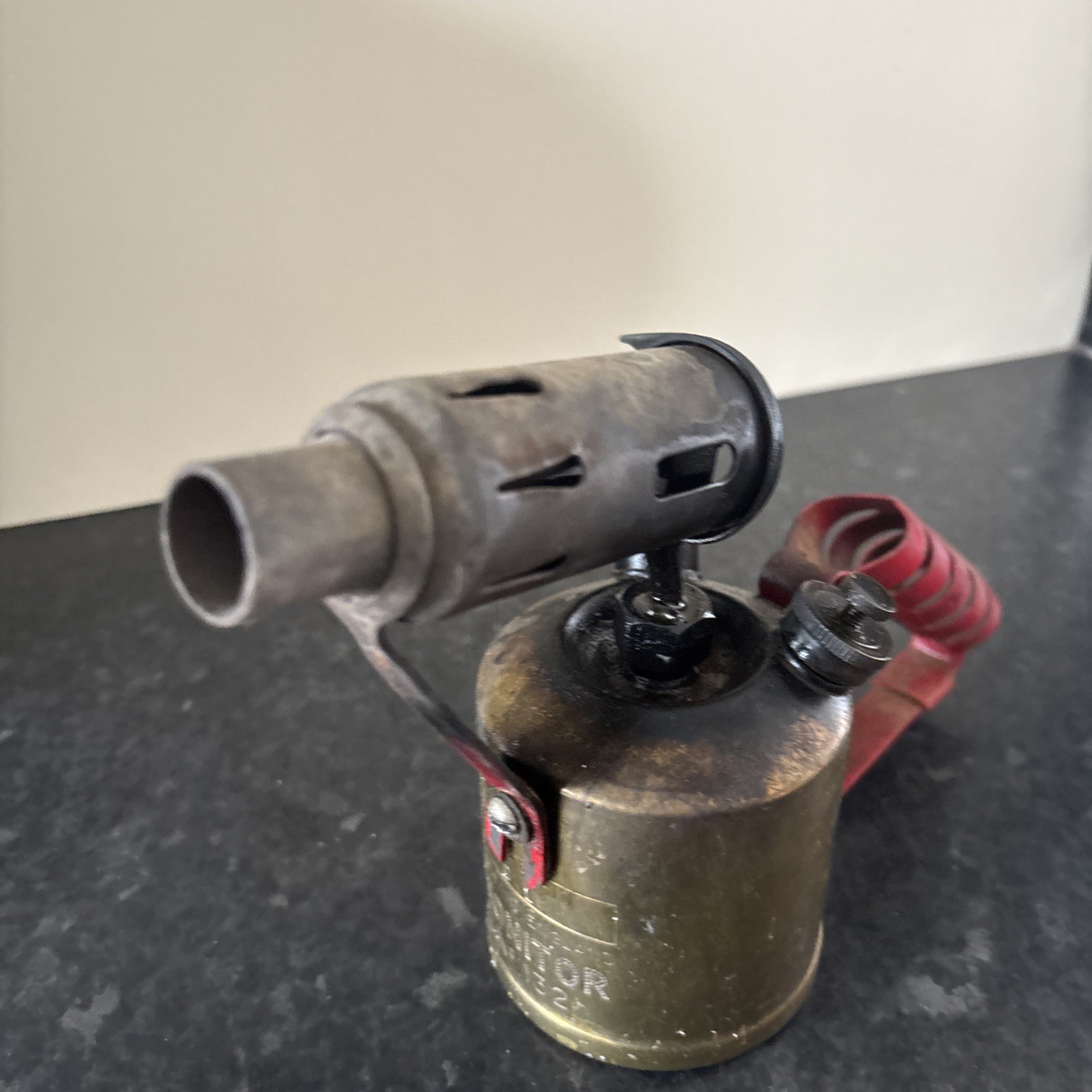 Vintage MONITOR Brass Body British Made Blow Torch / Lamp No 132.