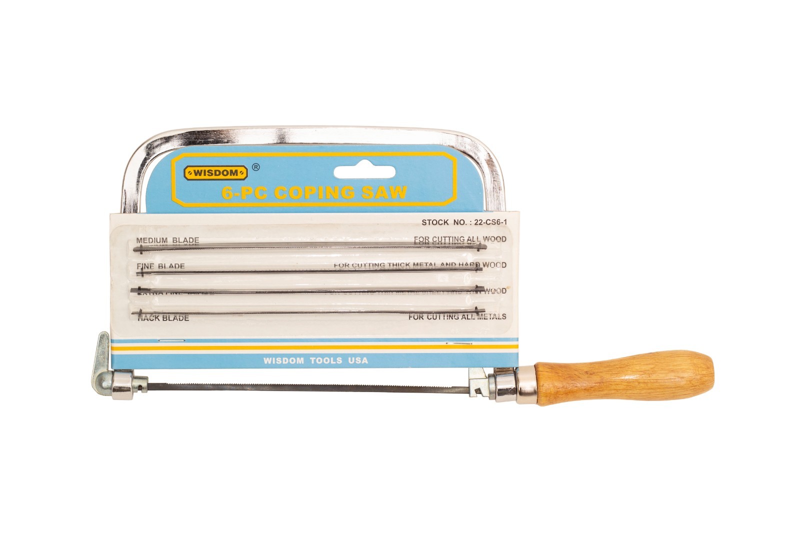 Woodworking Coping Mini Hand Saw, U-Shaped, 6-PC Set