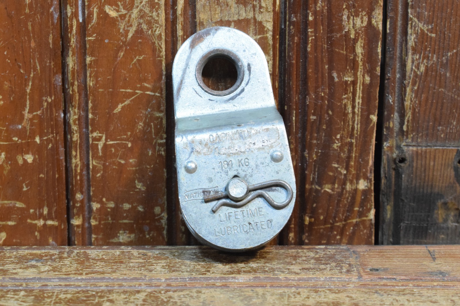 NATIONAL 400LBS DOUBLE PULLEY 1-1/2″ ALUMINUM TWIN ROPE BLOCK & TACKLE LIFT PULL