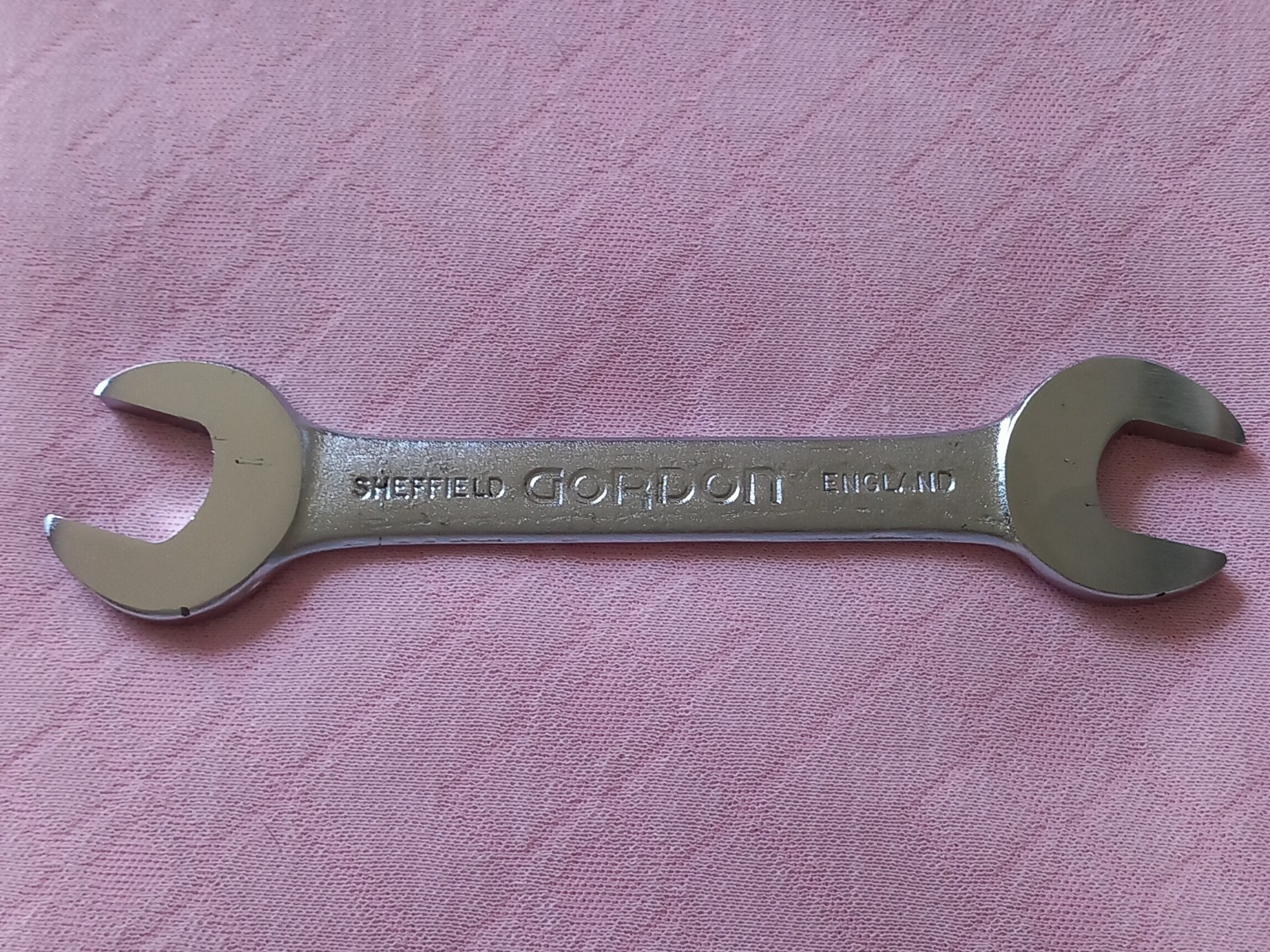 Vintage Jaguar Spanner Open Ended 17mm +19mm Made In Sheffield By Gordon VGC
