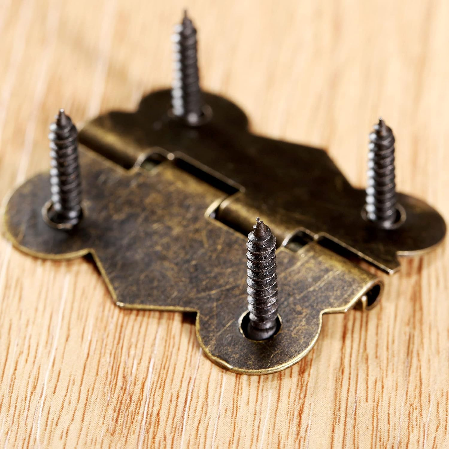Decorative Box Latch Hasps Clasp and Butterfly Hinges Kit for DIY Jewelry Box Fu