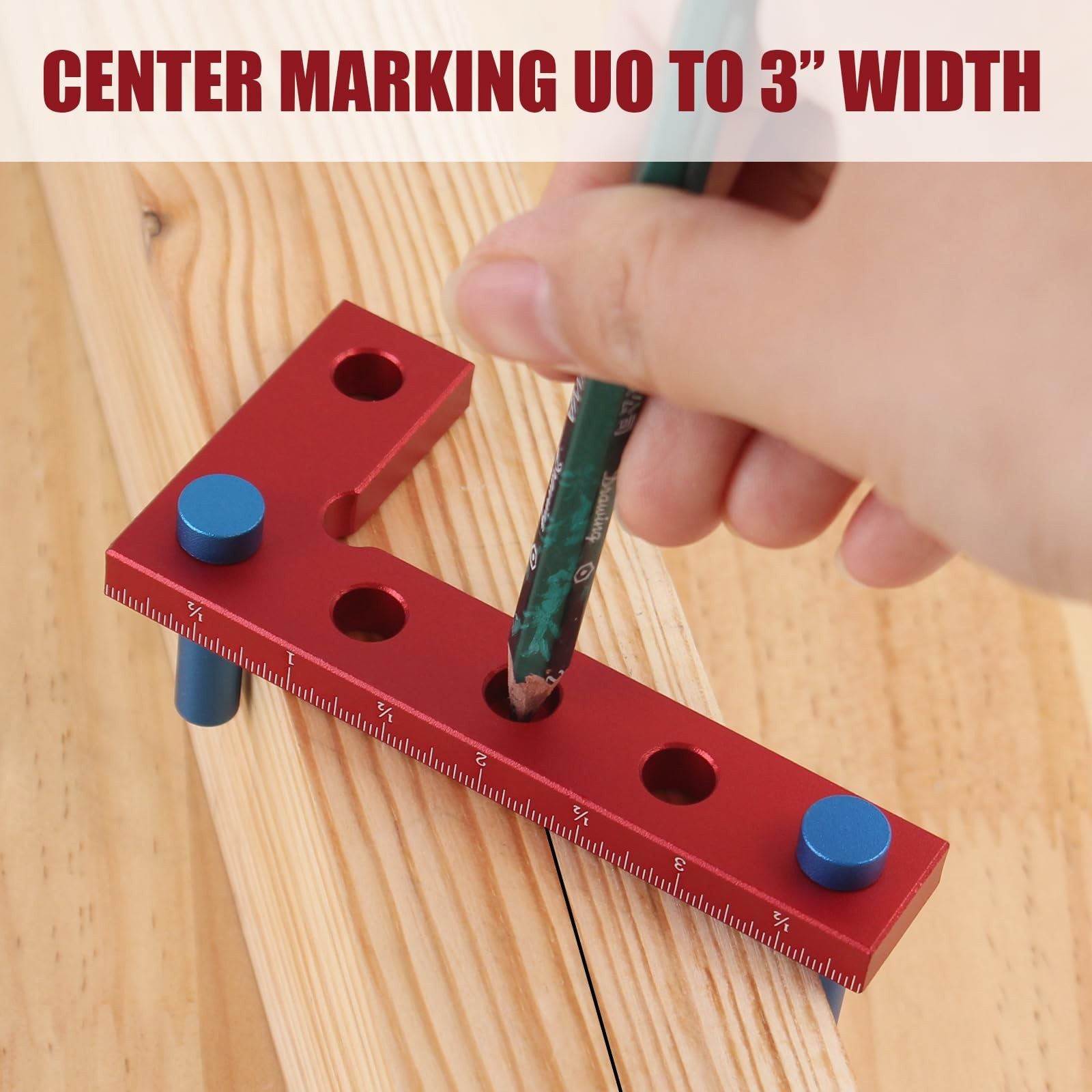 Small Square Center Finder – Mini Square Tool with Center Line Marking Hole, …