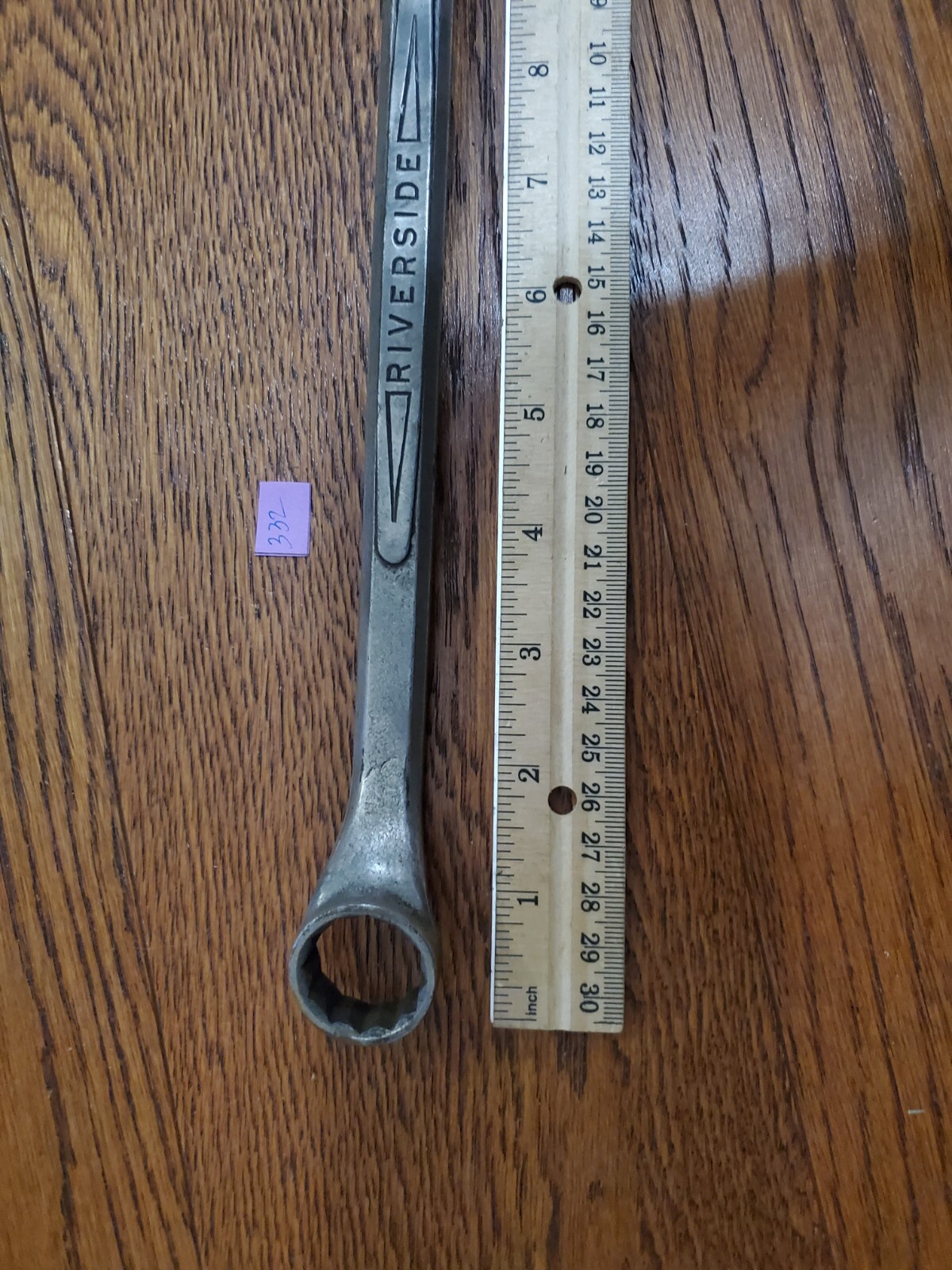 Vintage Riverside Offset Box End Wrench 13/16″ X 7/8″ USA Wards Rare