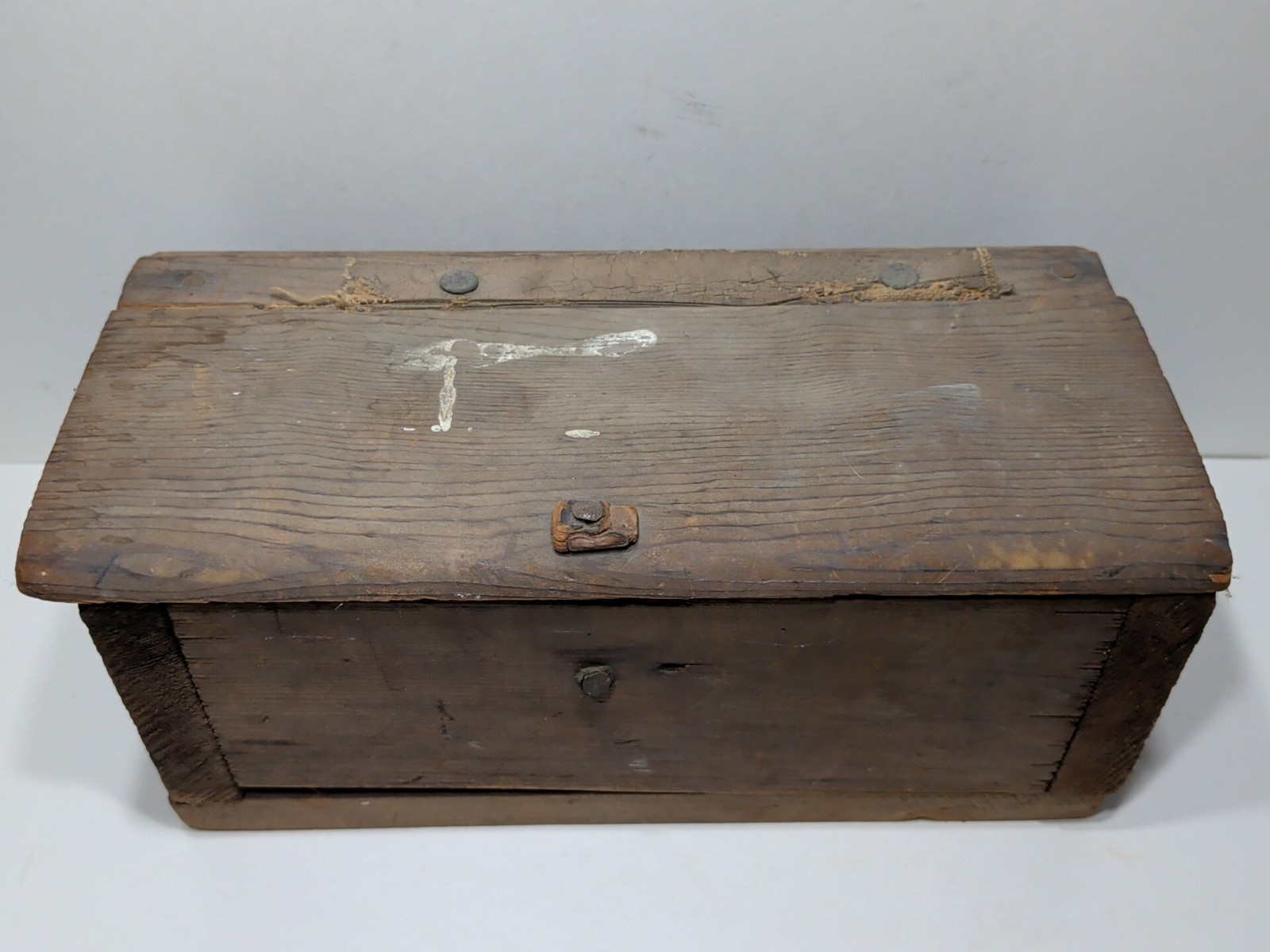 ✨ANTIQUE✨ RARE Primitive 19th/ 20th Century Wood Box / Chest Original Distressed