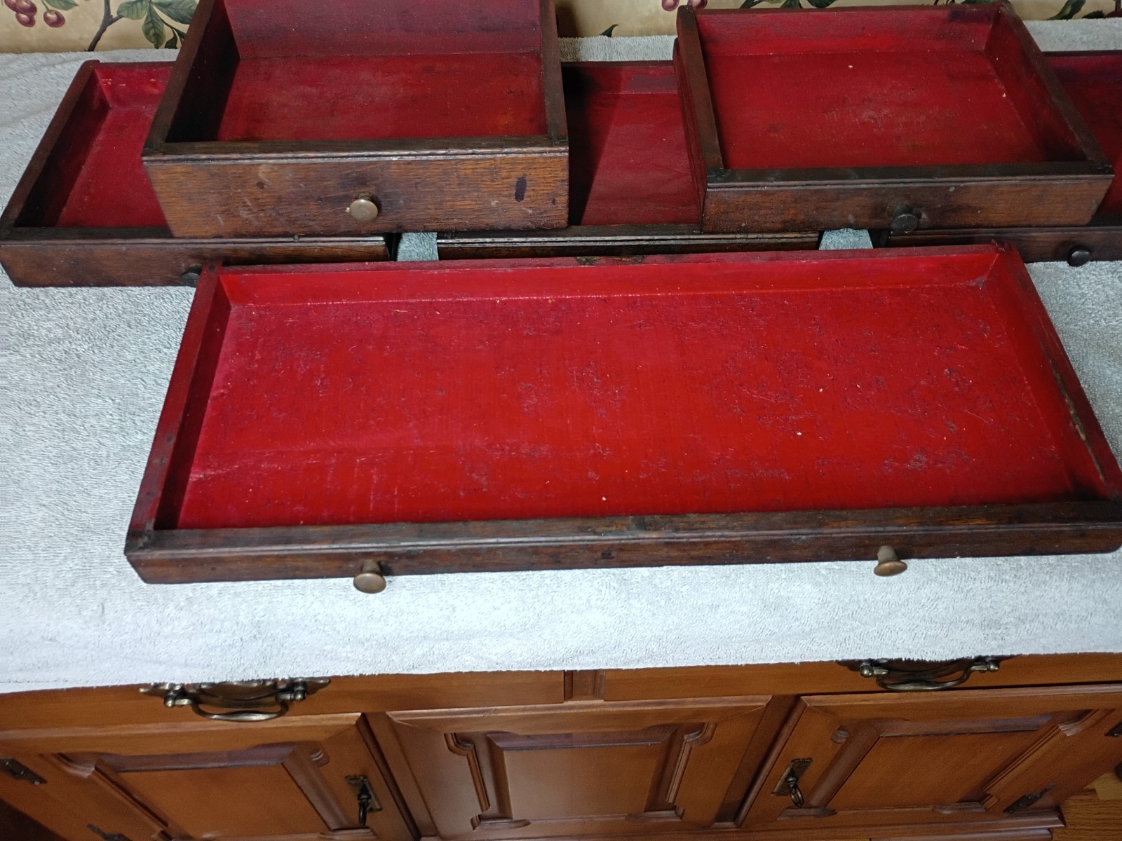 ANTIQUE PILLIOD MACHINIST 8 DRAWER OAK TOOL CHEST Perfect Restoration Candidate!