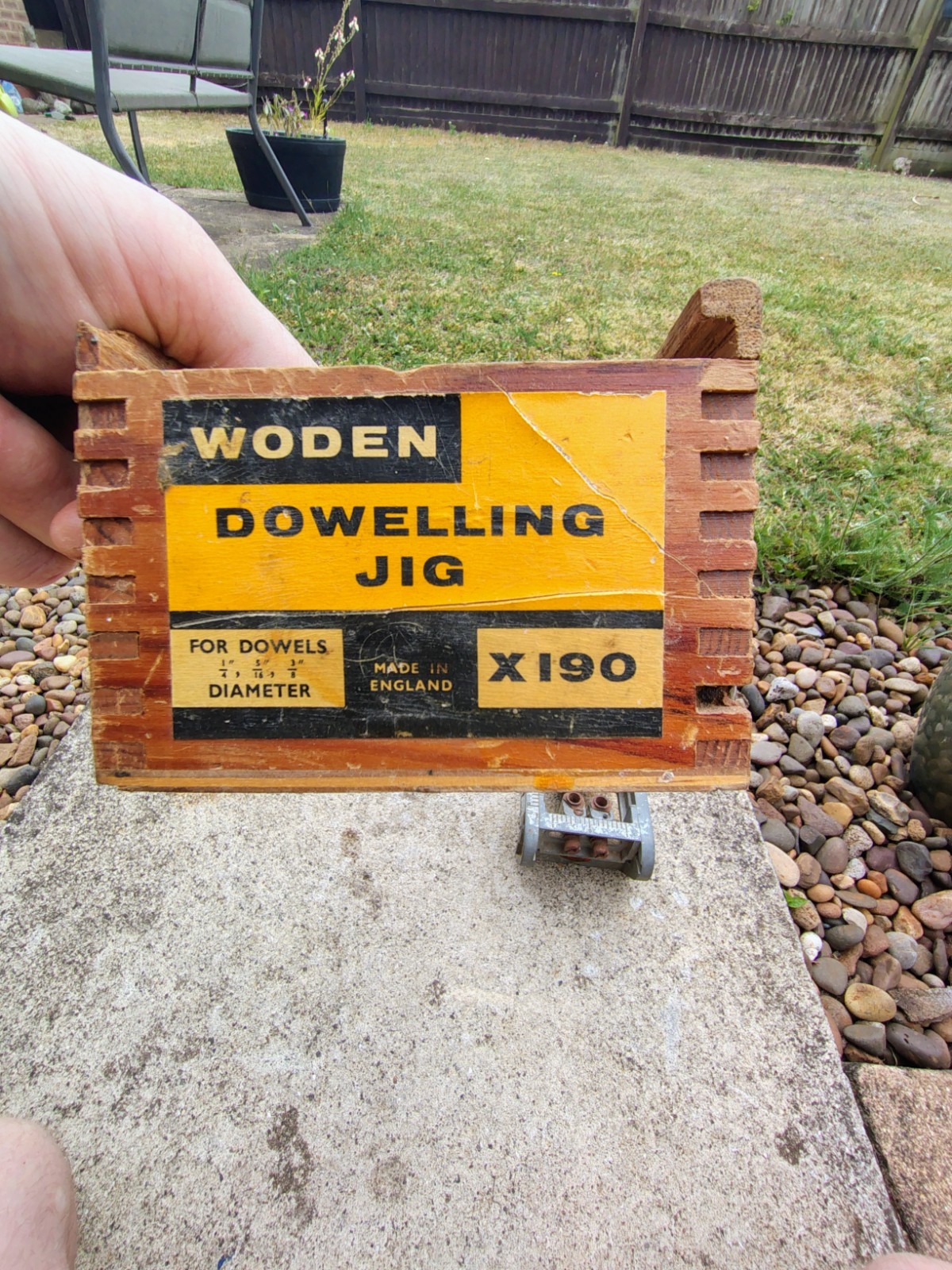 Woden Dowelling Jig in Wooden Box X190