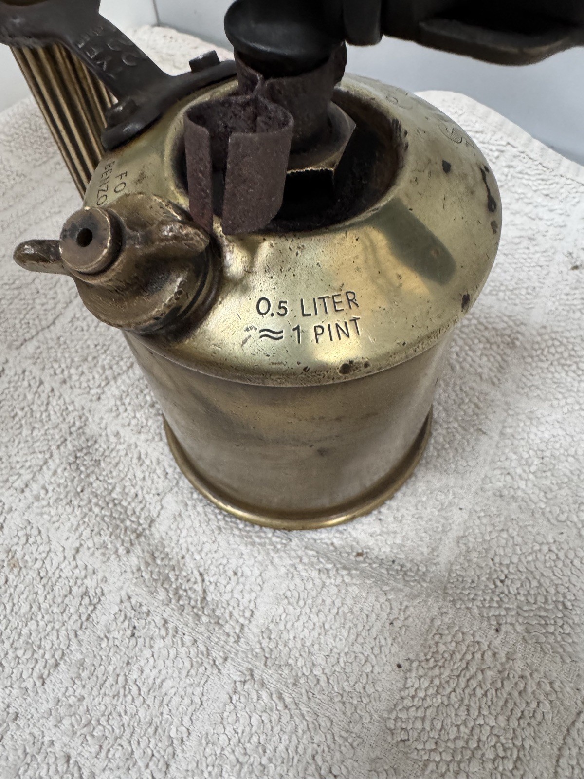 Max Sievert Vintage Blowlamp Type 223 Stockholm Brass Good Condition Brass