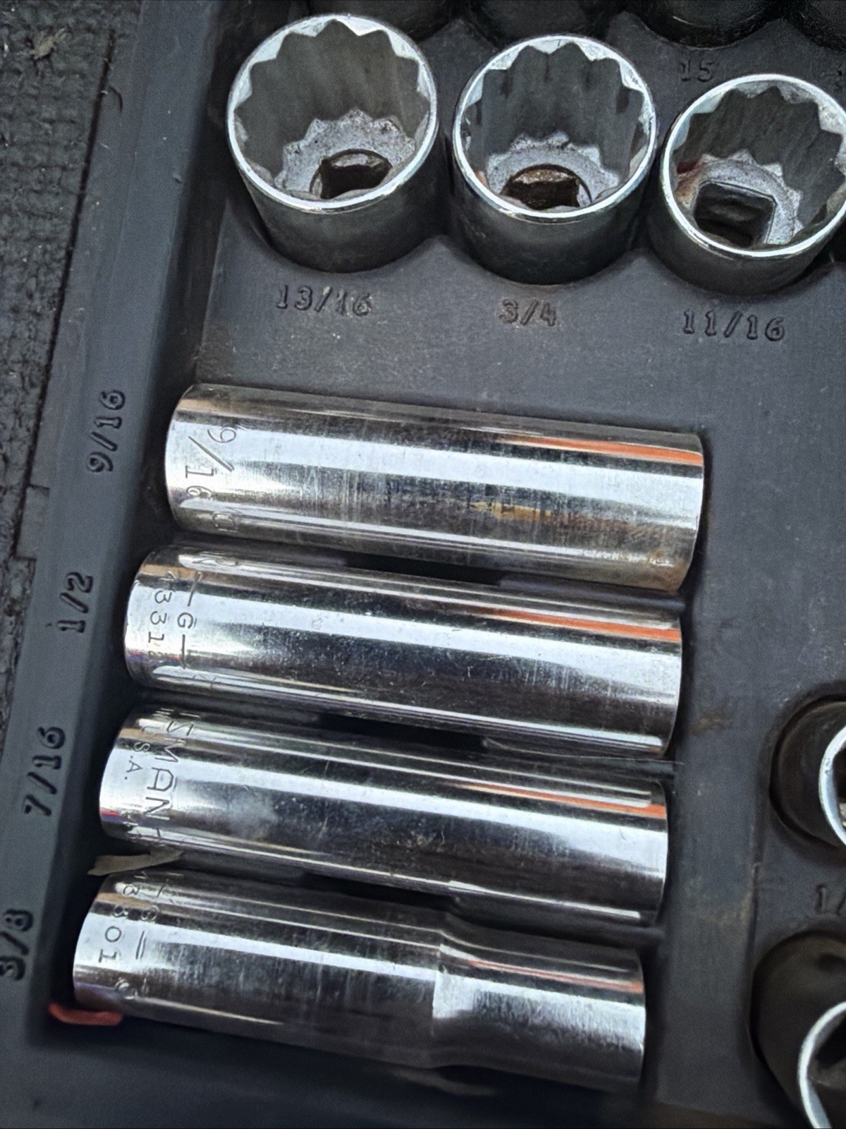 49pc Sears Craftsman USA Mechanics Tool Socket Ratchet Set Sae Metric 33779