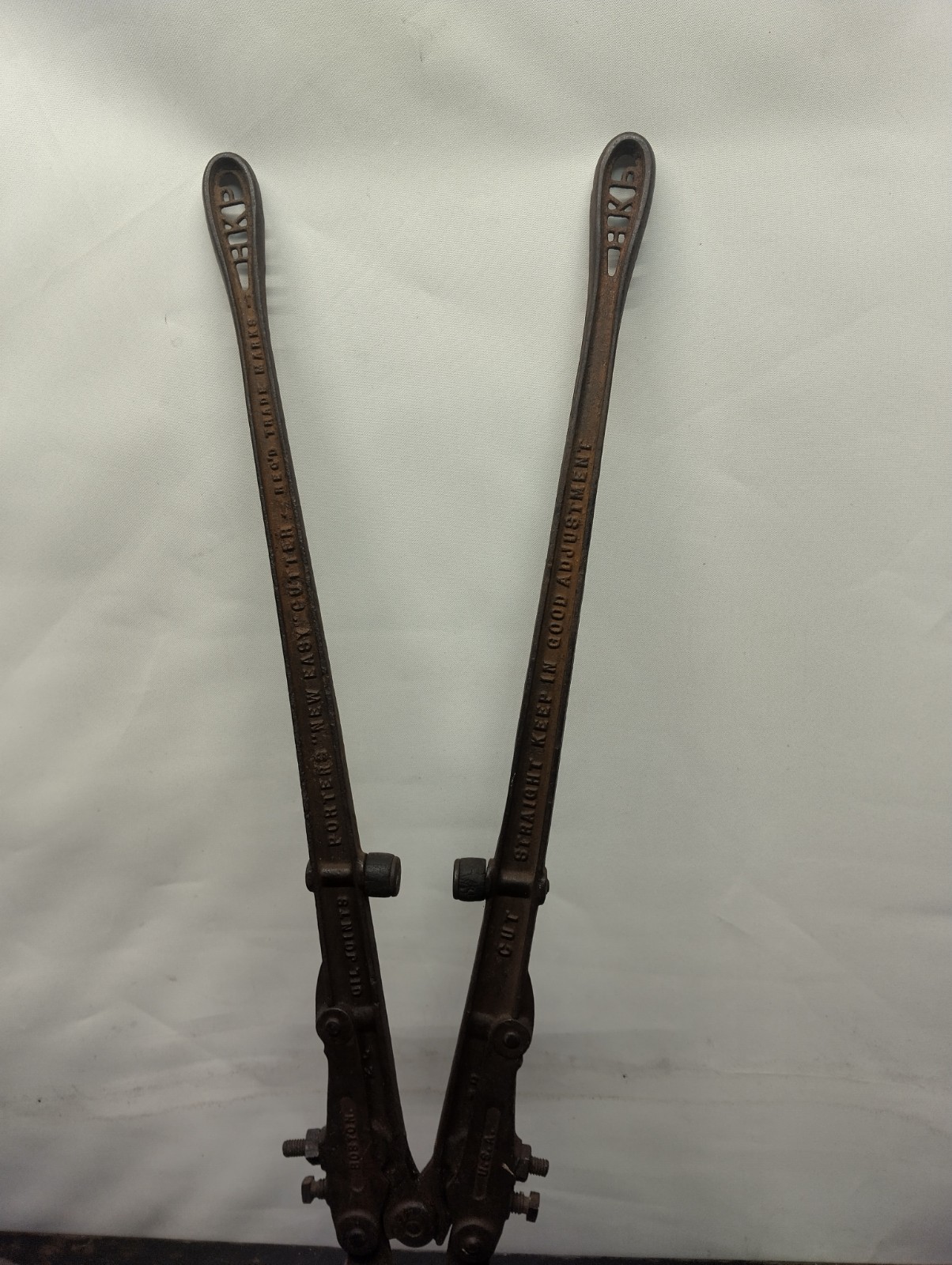 HK Porter No. 2 Bolt Cutters HKP USA Bulldog Chipped Jaws AS IS 1892 Vintage 36″